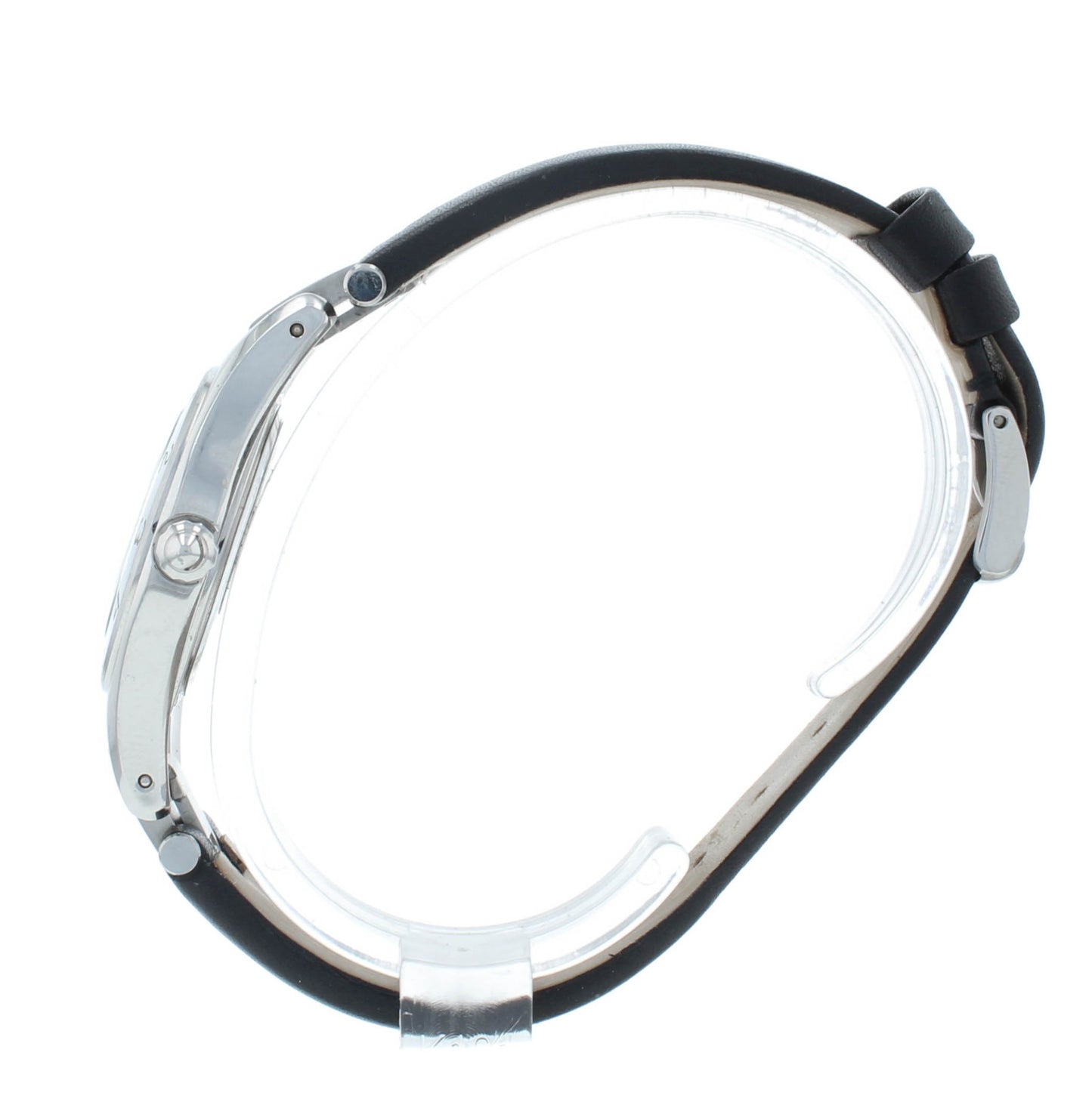 Pre-Owned Baume & Mercier Linea 27mm Quartz Black Dial Ladies Watch M0A10010