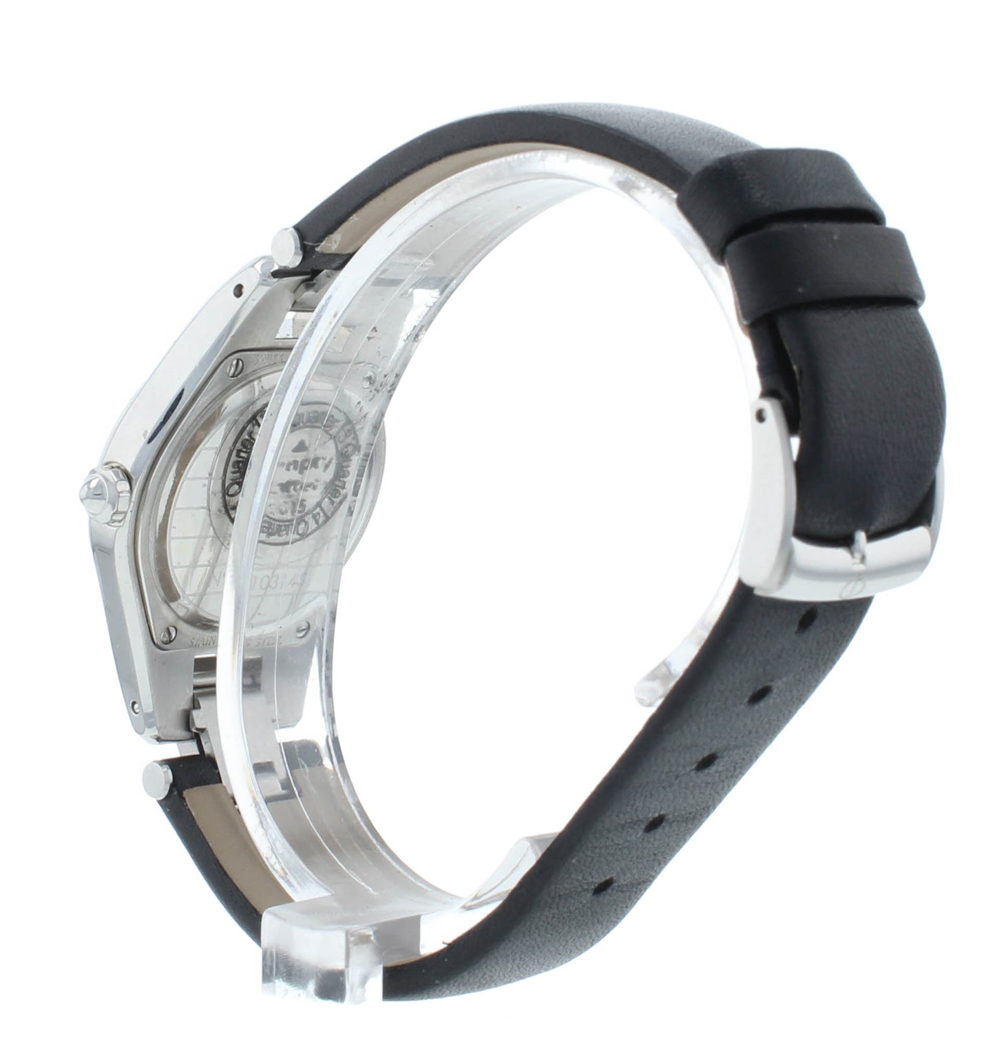 Pre-Owned Baume & Mercier Linea 27mm Quartz Black Dial Ladies Watch M0A10010