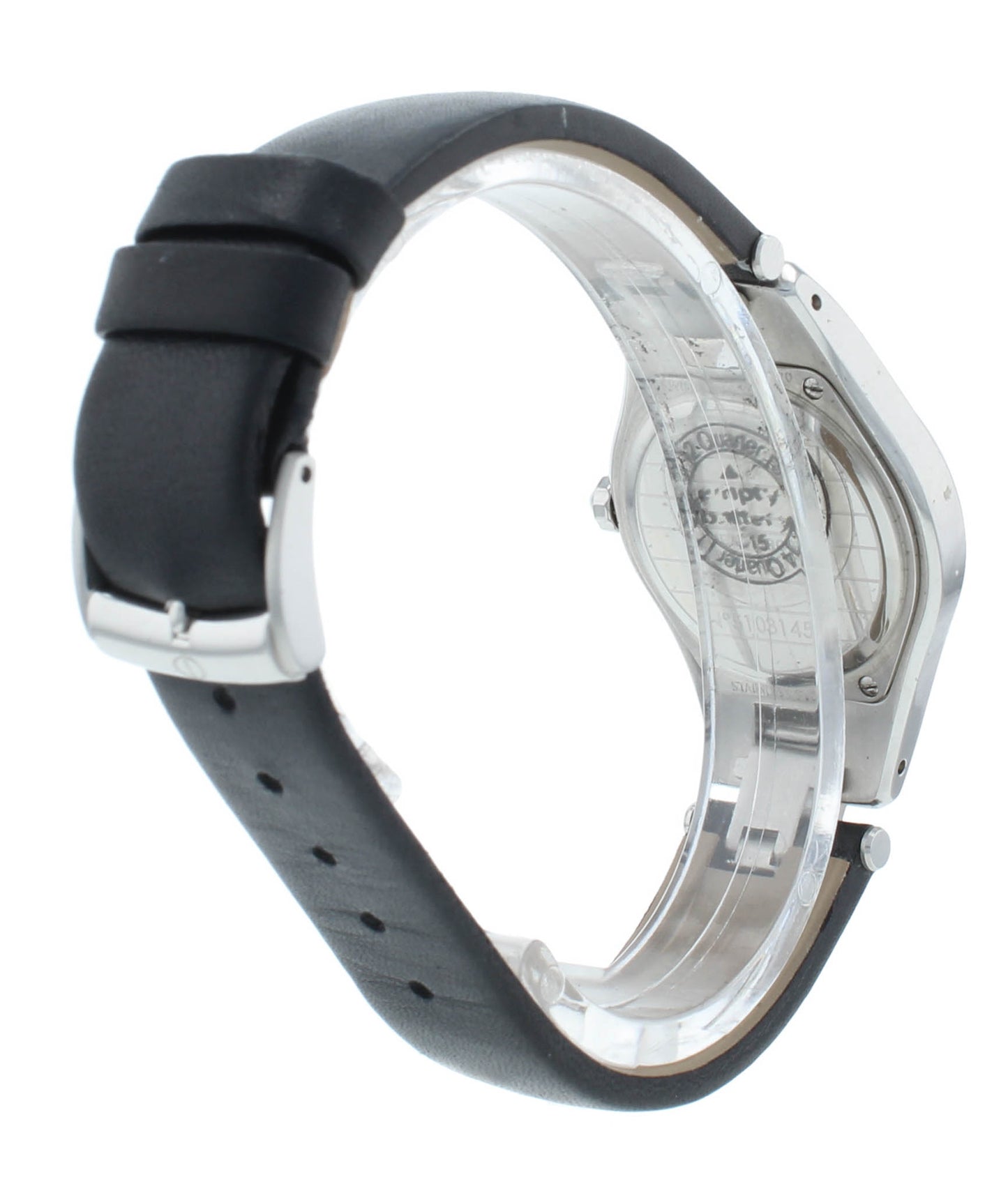 Pre-Owned Baume & Mercier Linea 27mm Quartz Black Dial Ladies Watch M0A10010