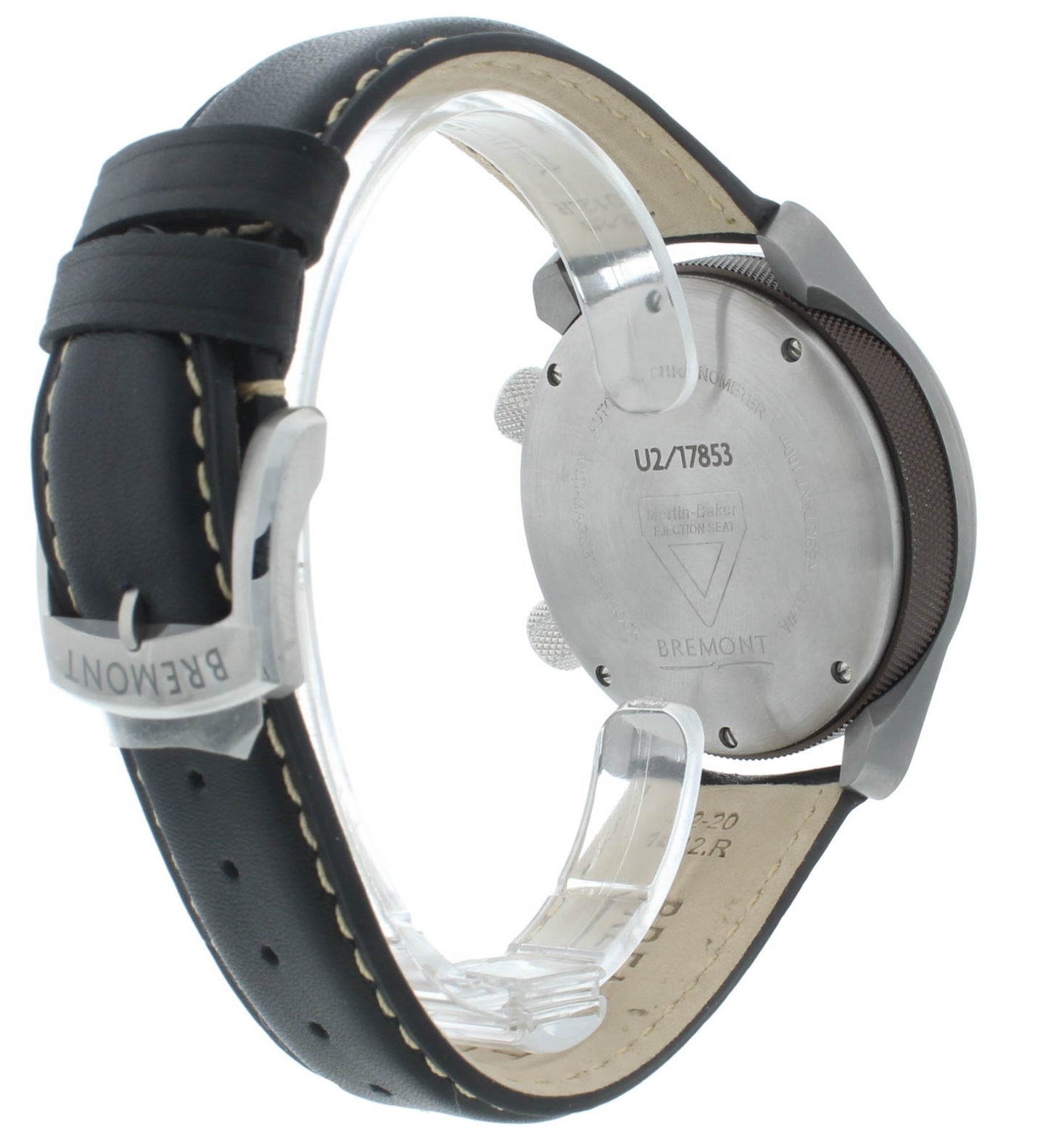 Bremont U-2 Stainless Steel Black Dial 43mm Automatic Men’s Watch U2-R-S