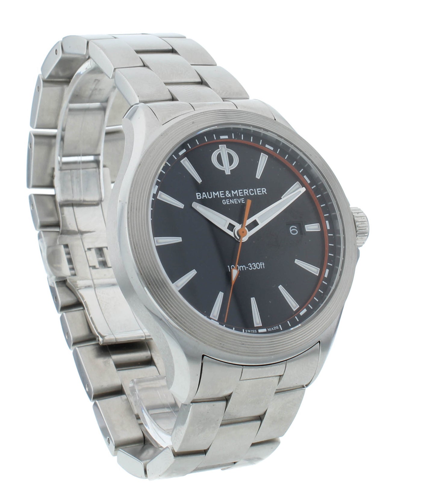 Baume & Mercier Clifton Club Black Dial 42mm Quartz Men's Watch M0A10412