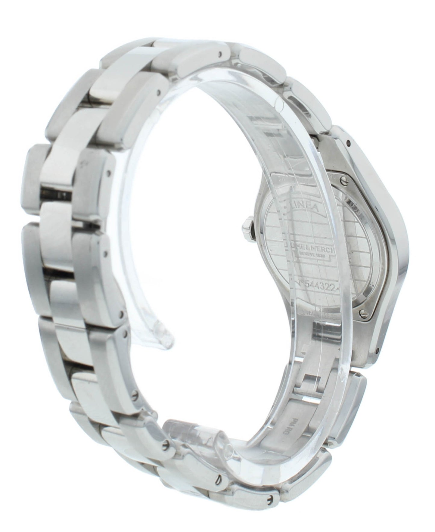 Baume & Mercier Linea Stainless Steel Silver Dial 27mm Ladies Watch M0A10009