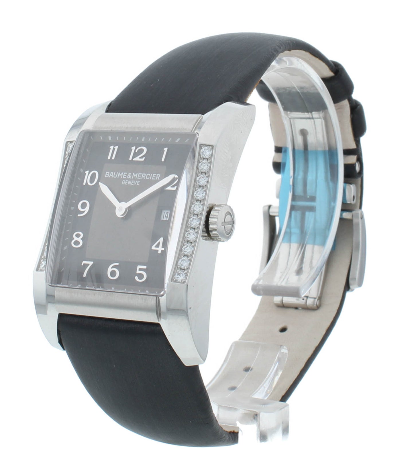 Baume & Mercier Hampton Milleis 27mm Quartz Black Dial Ladies Watch M0A10022