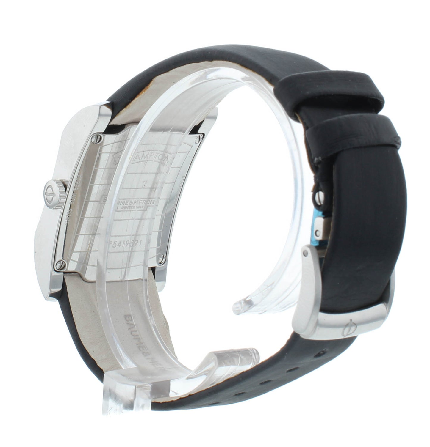 Baume & Mercier Hampton Milleis 27mm Quartz Black Dial Ladies Watch M0A10022