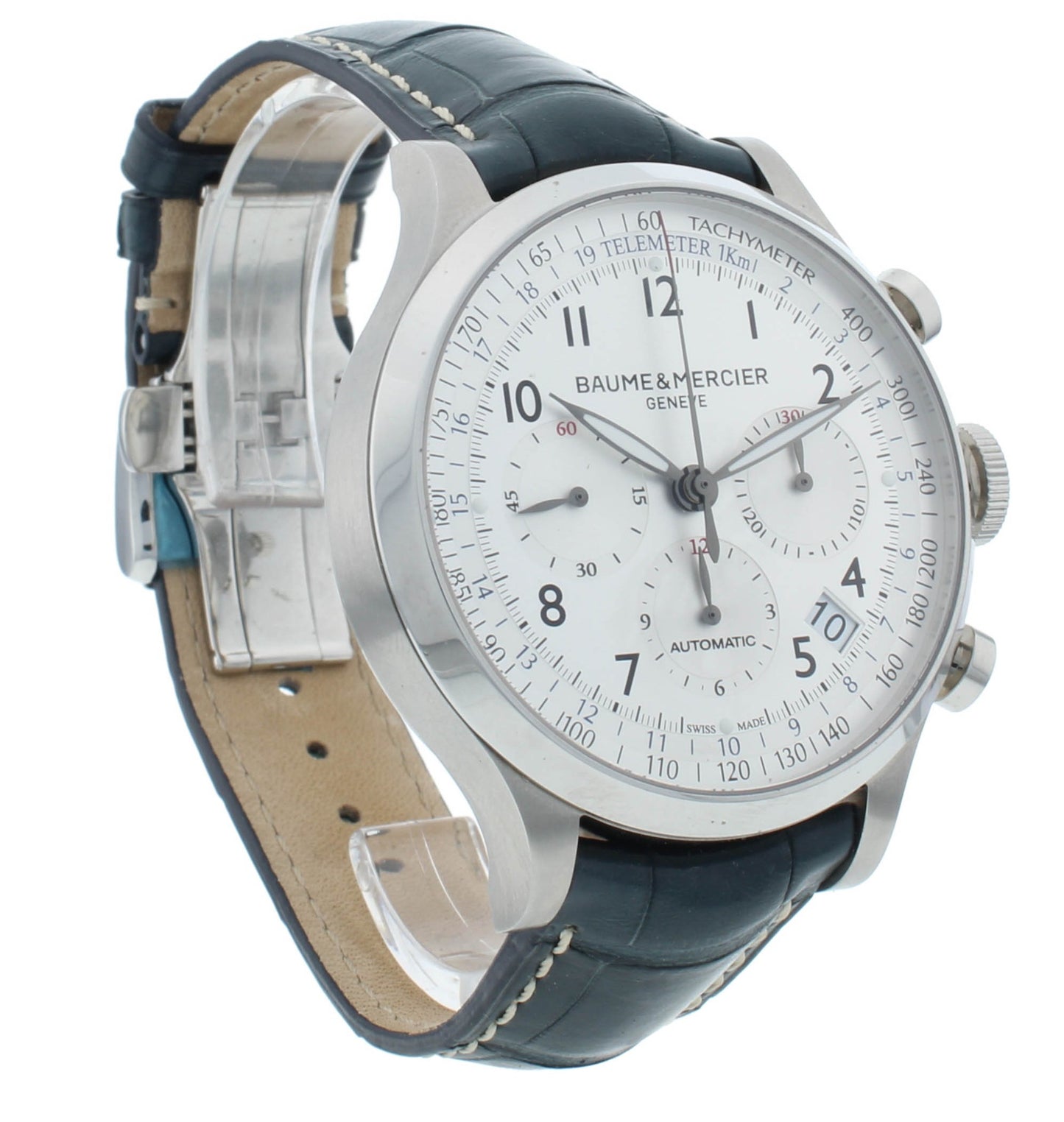 Baume & Mercier Capeland Automatic 44mm Silver Dial Chrono Men's Watch M0A10063