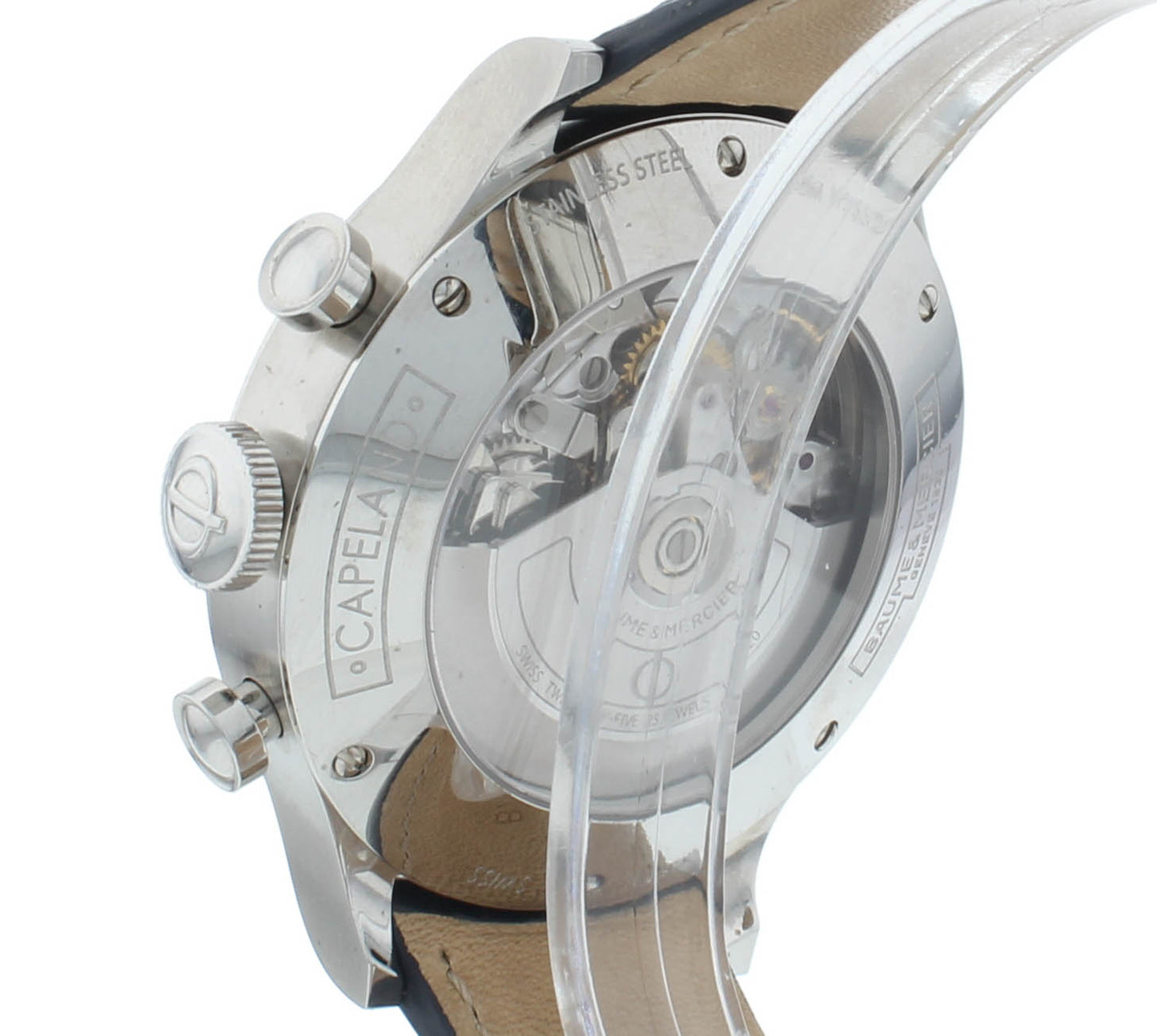 Baume & Mercier Capeland Automatic 44mm Silver Dial Chrono Men's Watch M0A10063