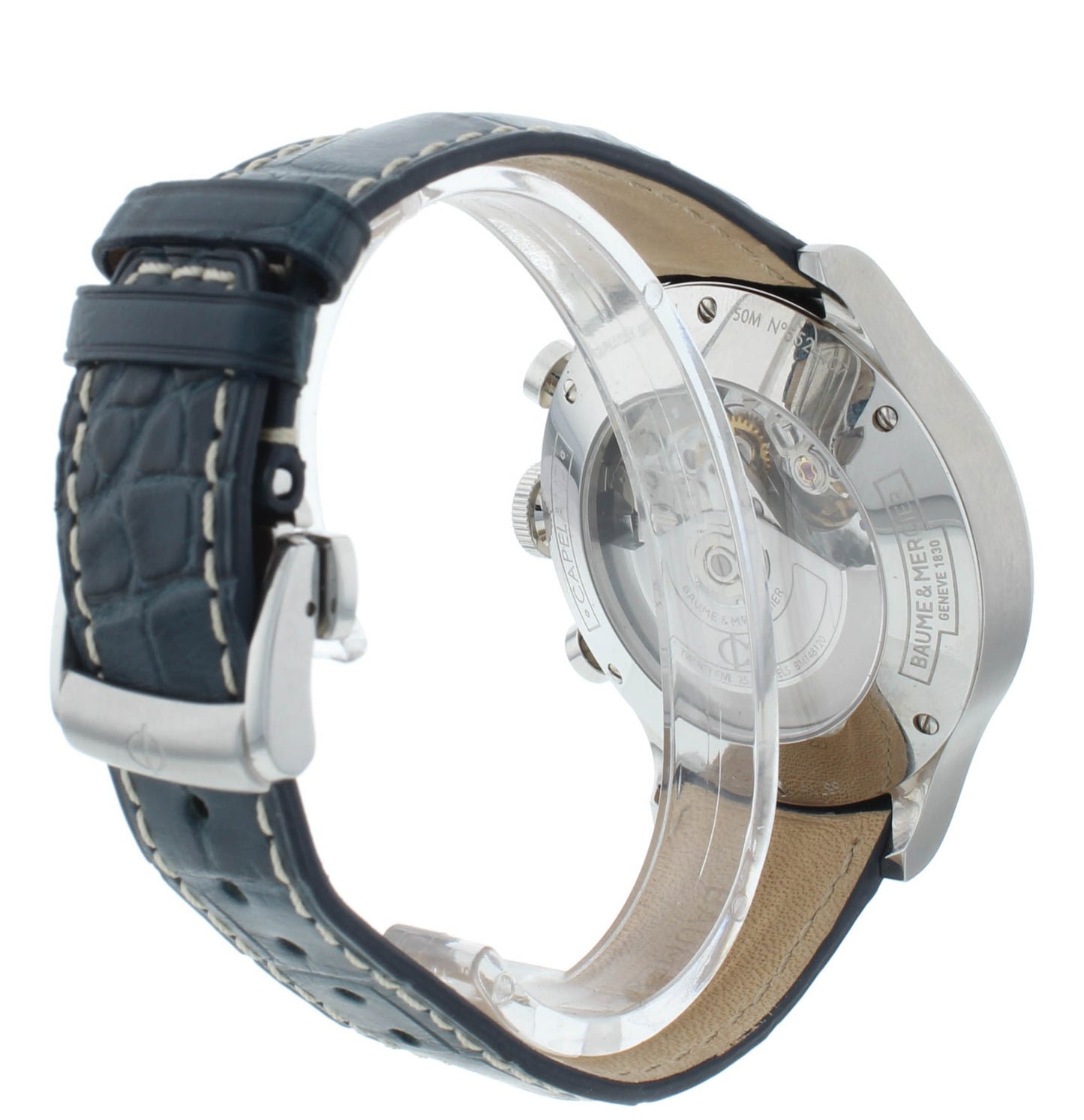 Baume & Mercier Capeland Automatic 44mm Silver Dial Chrono Men's Watch M0A10063