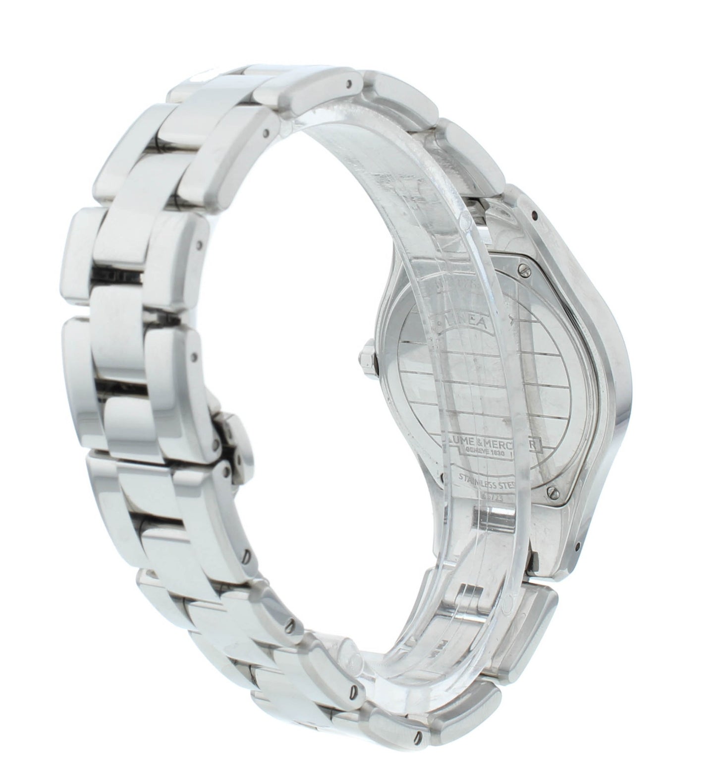 Pre-Owned Baume & Mercier Linea 32mm Quartz MOP Dial Ladies Watch M0A10071