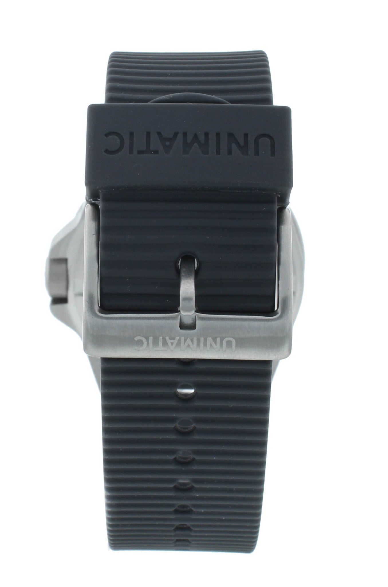 Unimatic Modello Uno 40mm Automatic Rubber Strap Black Dial Men's Watch U1S-PD3