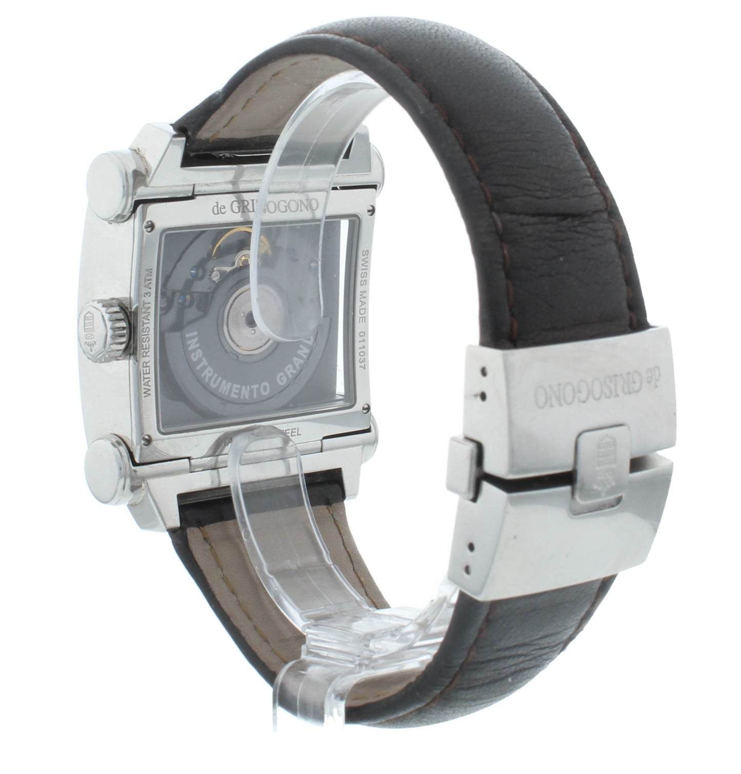 De Grisogono Instrumento Grande 36x47mm Automatic Silver Dial Men's Watch N01