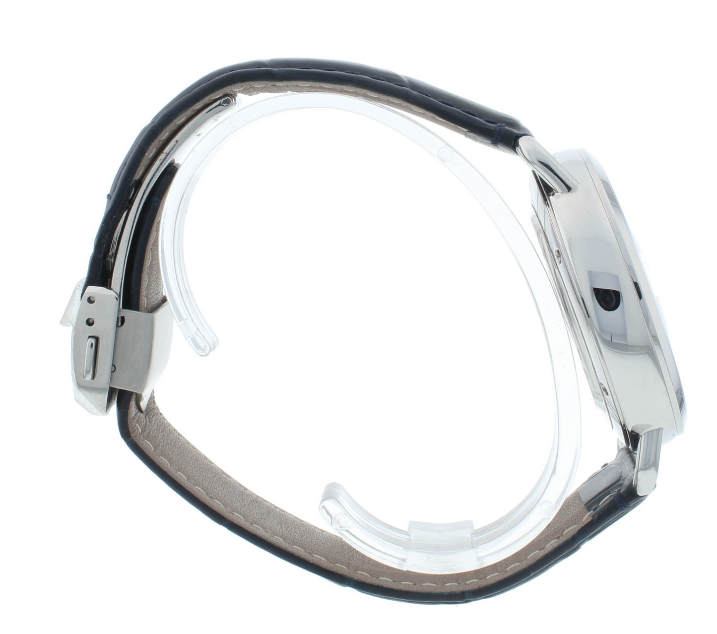 Colomer & Son 41mm Automatic Silver Dial Blue Leather Strap Men's Watch CSN05