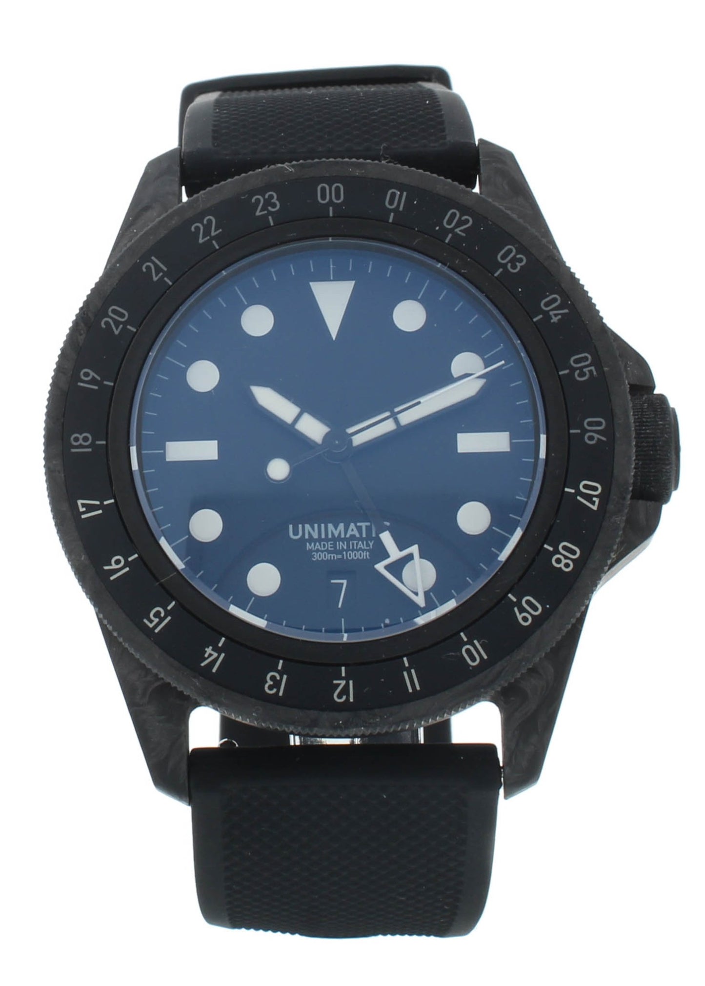 Pre-Owned Unimatic Modello Uno U1S-Carbon GMT Auto 41mm Men's Watch U1S-C-GMT-H