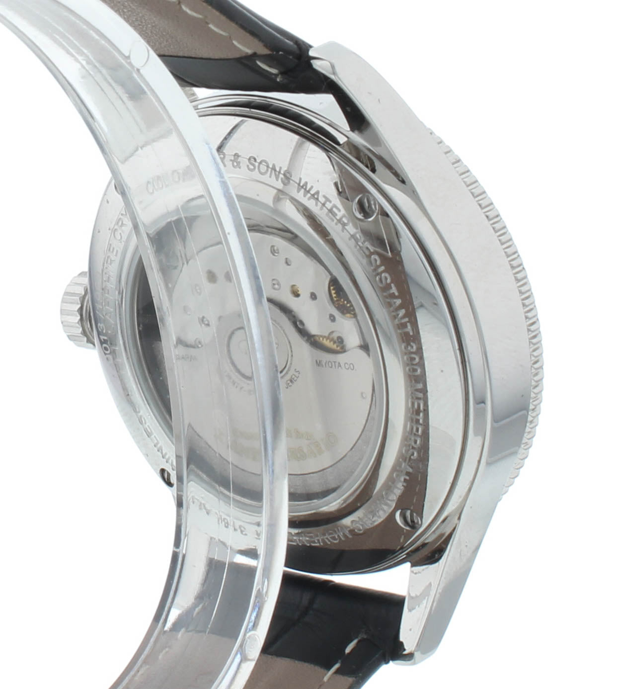 Colomer & Son 40mm Automatic Moon-Phase Triple Date Black Dial Men's Watch CSM2