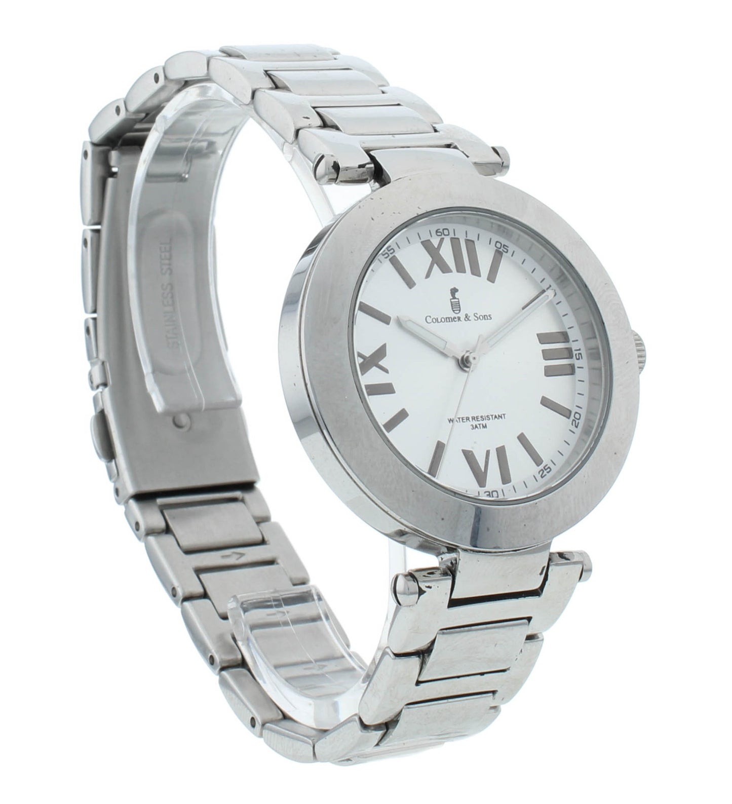 Colomer & Son 34mm Stainless Steel Quartz Silver Dial Ladies Watch CSN03
