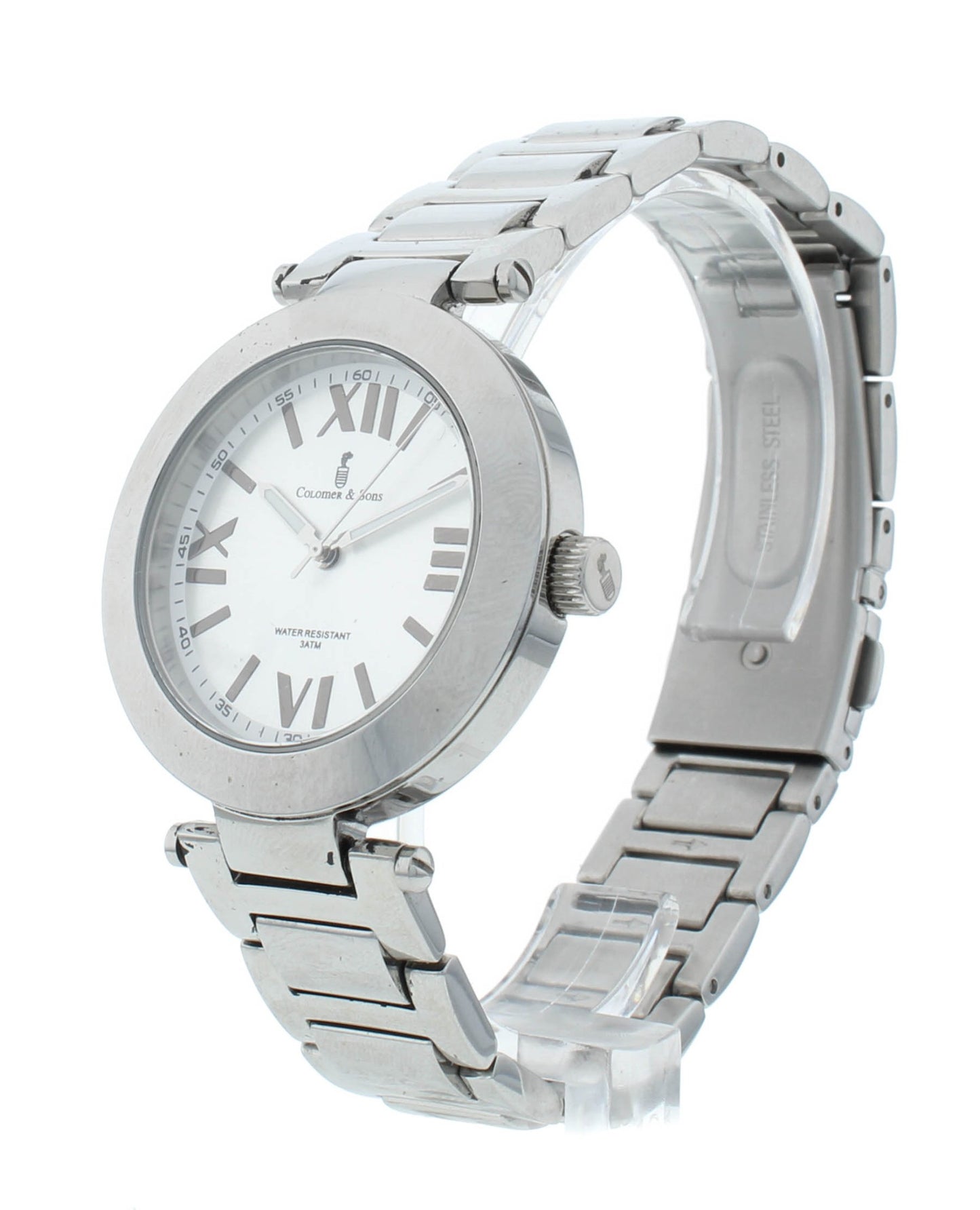Colomer & Son 34mm Stainless Steel Quartz Silver Dial Ladies Watch CSN03