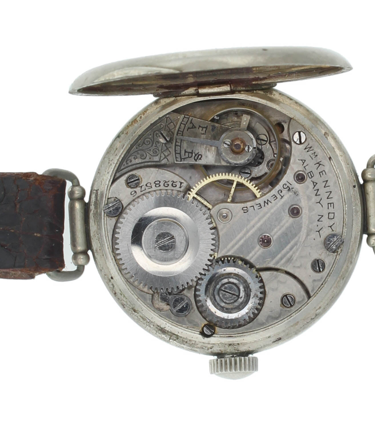 Omega Early Trench 33mm Nickel Case Manual White Dial Vintage Men's Watch