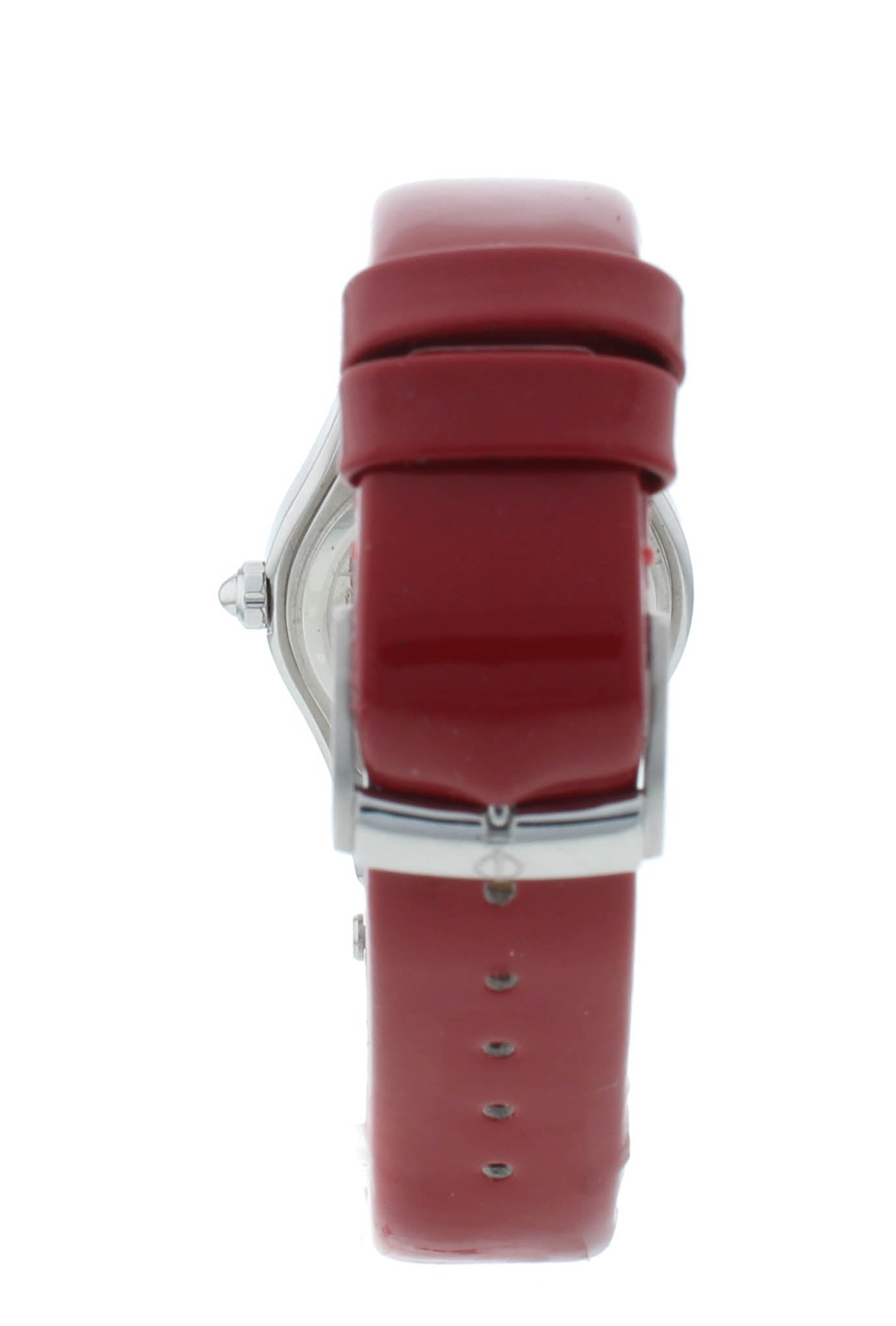 Baume & Mercier Linea White MOP Dial Red Strap Quartz 27mm Ladies Watch M0A10116