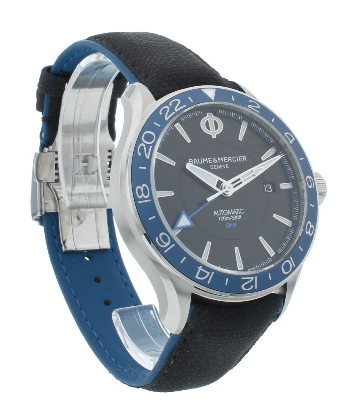 Baume & Mercier Clifton Club 42mm Black Dial GMT Automatic Men's Watch M0A10486