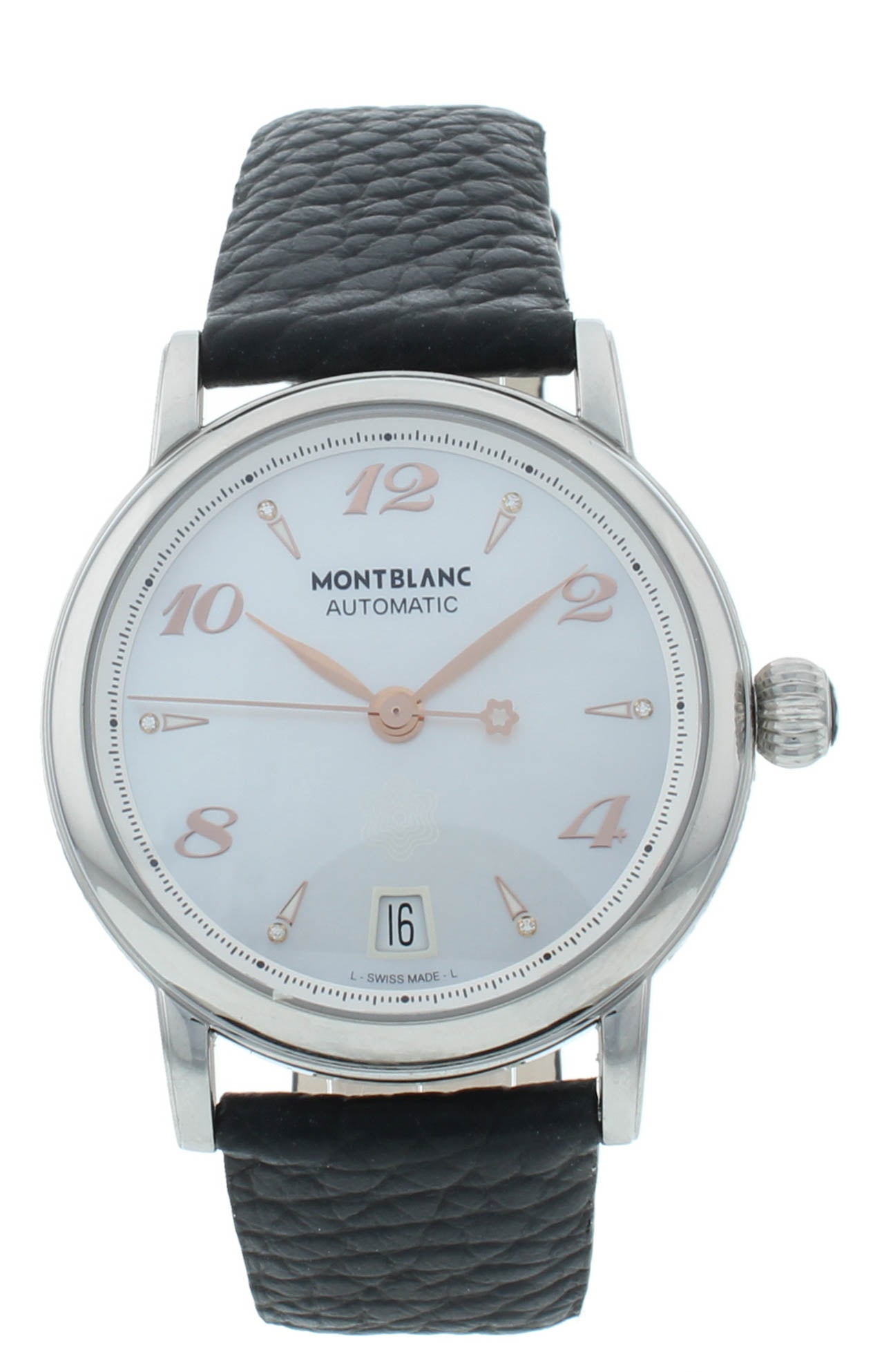 Montblanc Star Date Automatic 36mm White MOP Dial Ladies Watch 107119