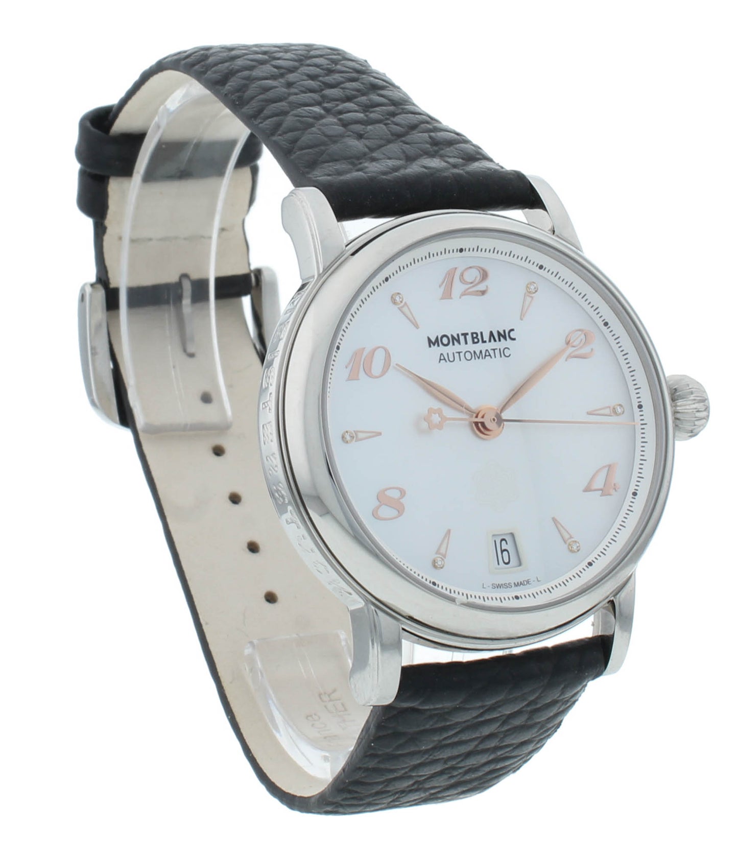 Montblanc Star Date Automatic 36mm White MOP Dial Ladies Watch 107119