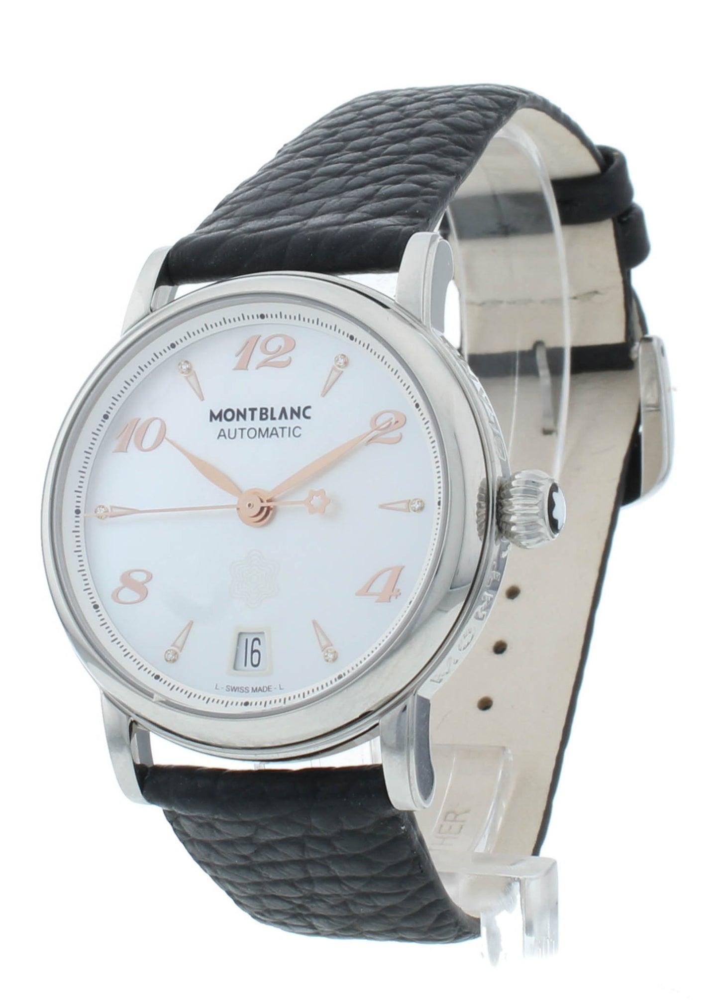 Montblanc Star Date Automatic 36mm White MOP Dial Ladies Watch 107119