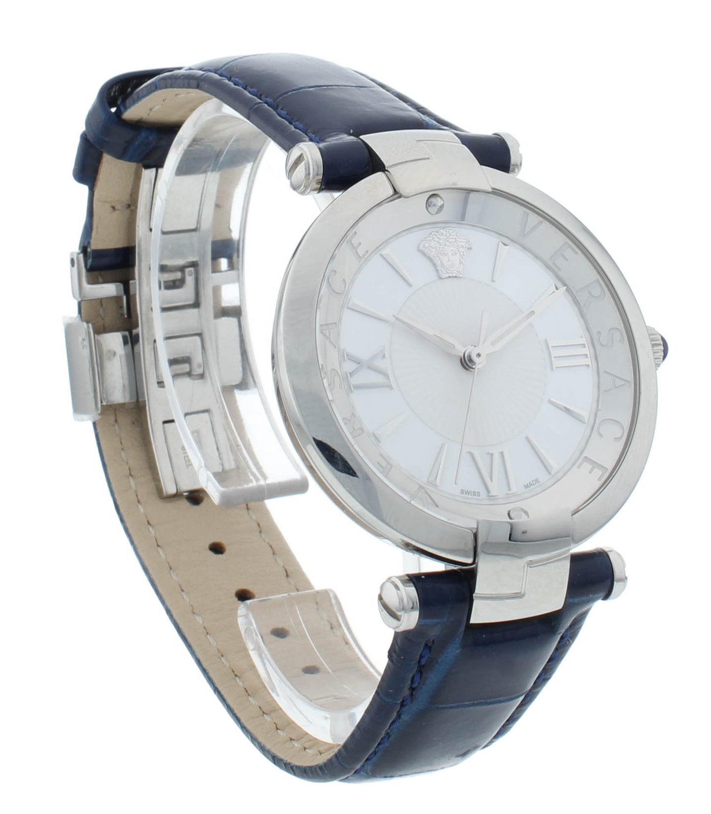 Versace Revive 35mm Quartz White Dial Stainless Steel Ladies Watch VAI04 0016