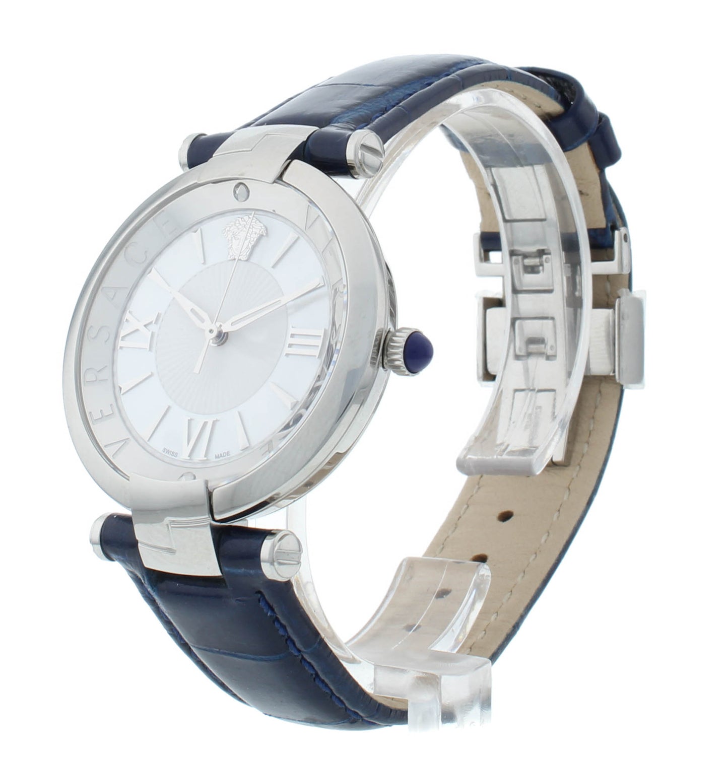 Versace Revive 35mm Quartz White Dial Stainless Steel Ladies Watch VAI04 0016