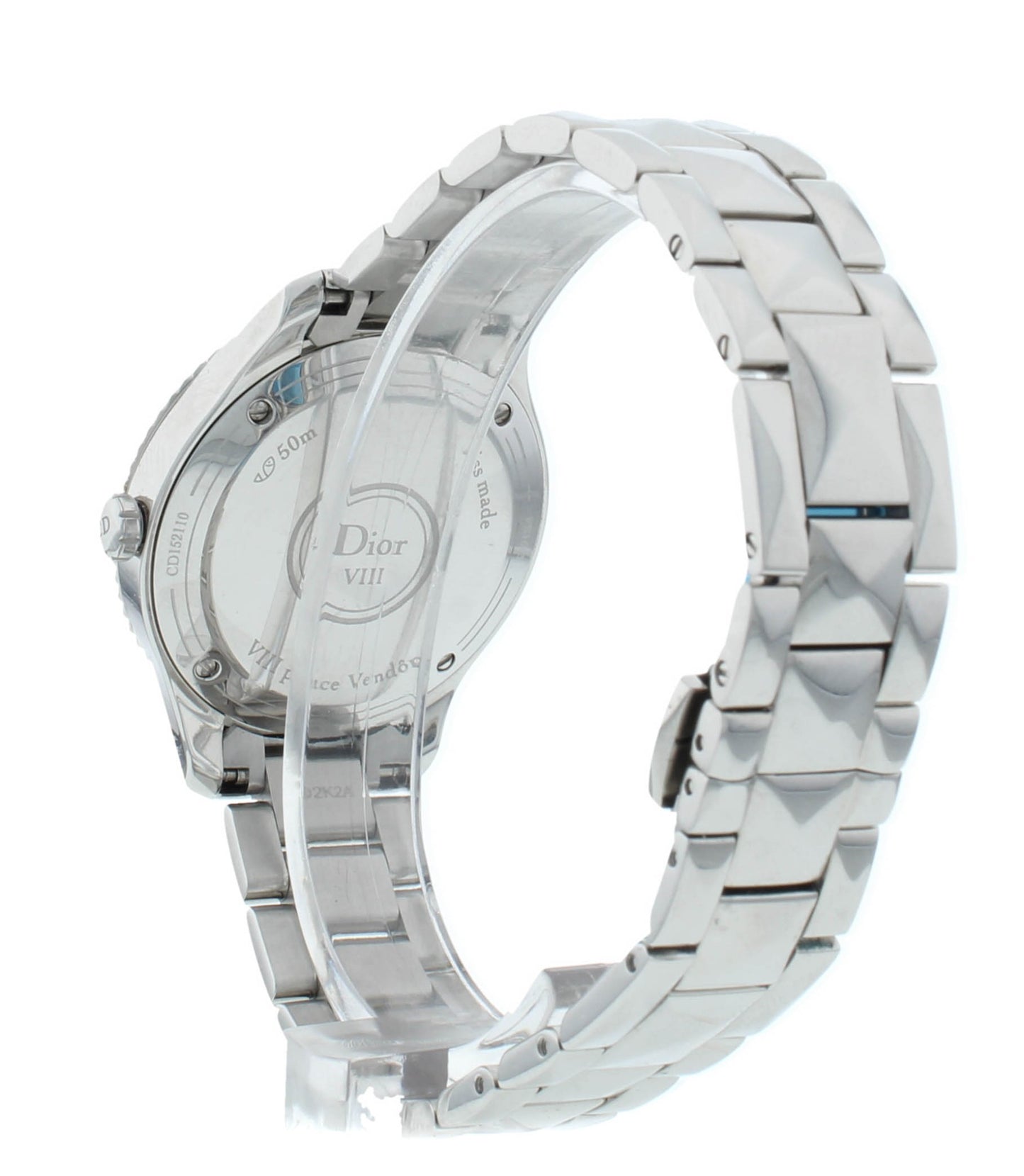 Dior Montaigne 32mm Blue Diamond Dial Quartz Ladies Watch CD152110M005