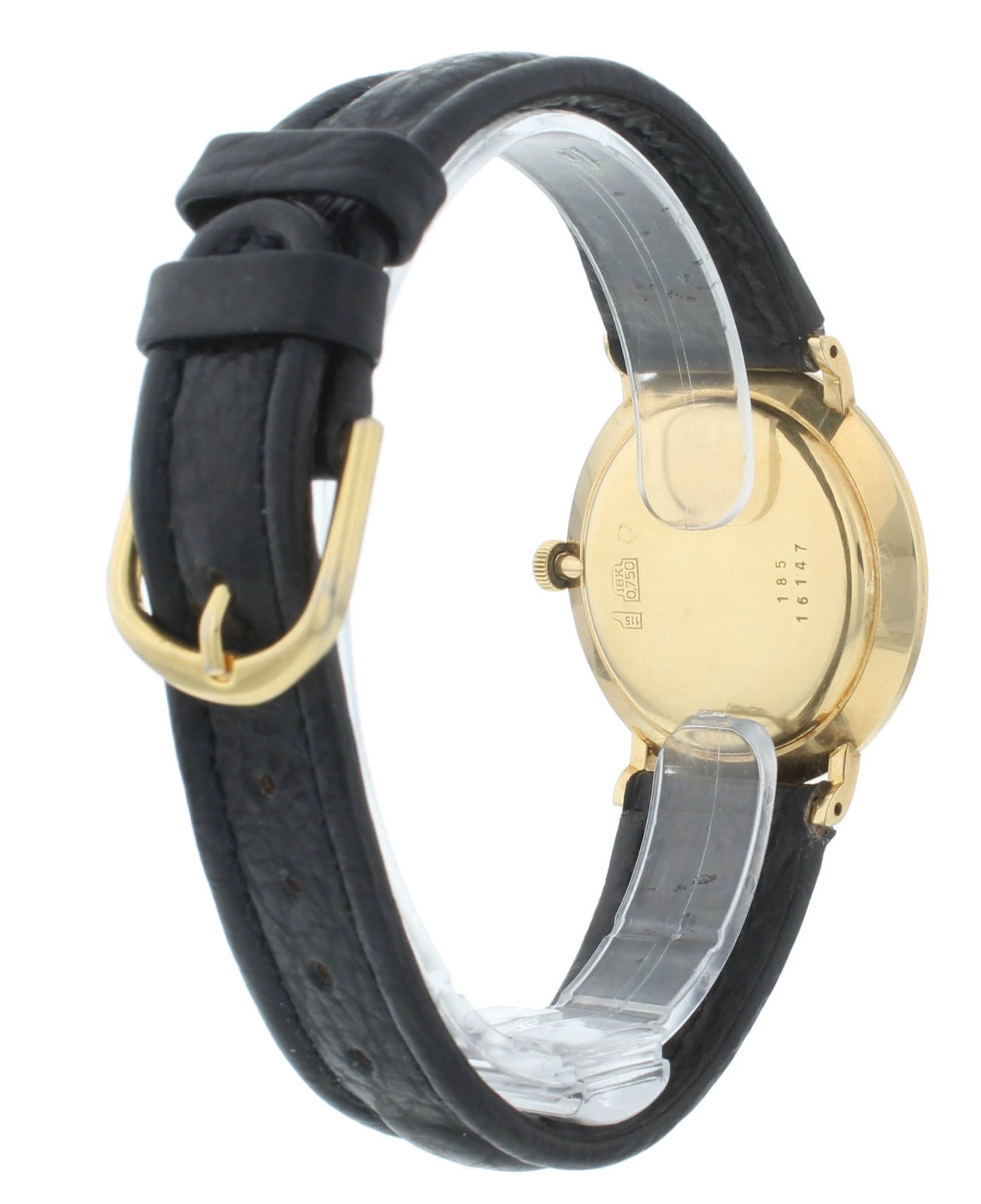 Louis Leuba Incabloc 33mm 18k Yellow Gold Silver Dial Manual Vintage Men's Watch