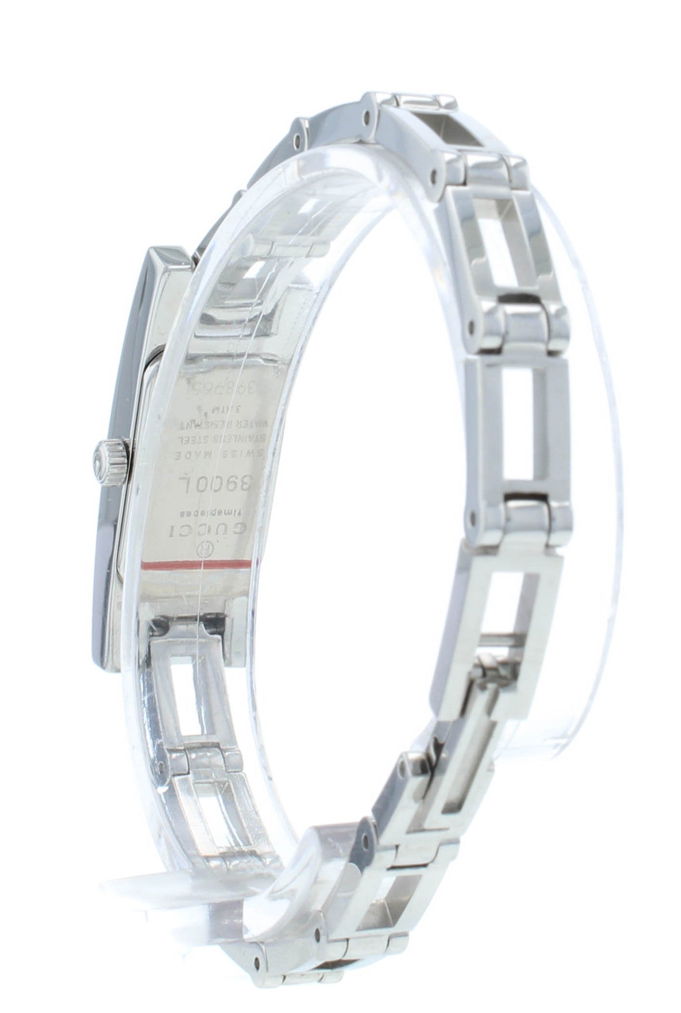 Gucci 3900 Diamond Dial Stainless Steel Quartz 12mm Quartz Ladies Watch YA039501