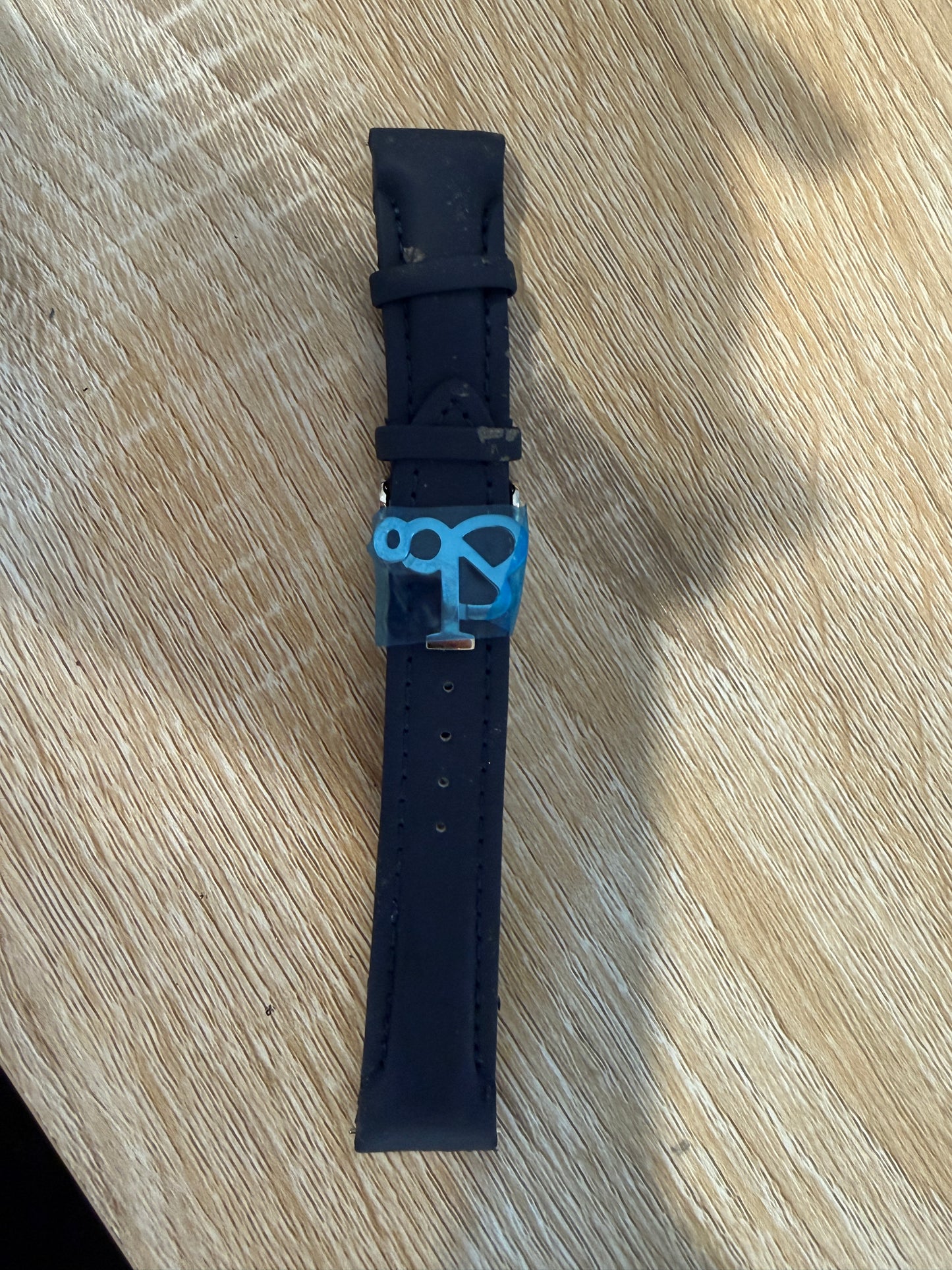 Pre-Owned Original Jacob & Co. Polyurethane 20mm Blue Strap With Steel Buckle