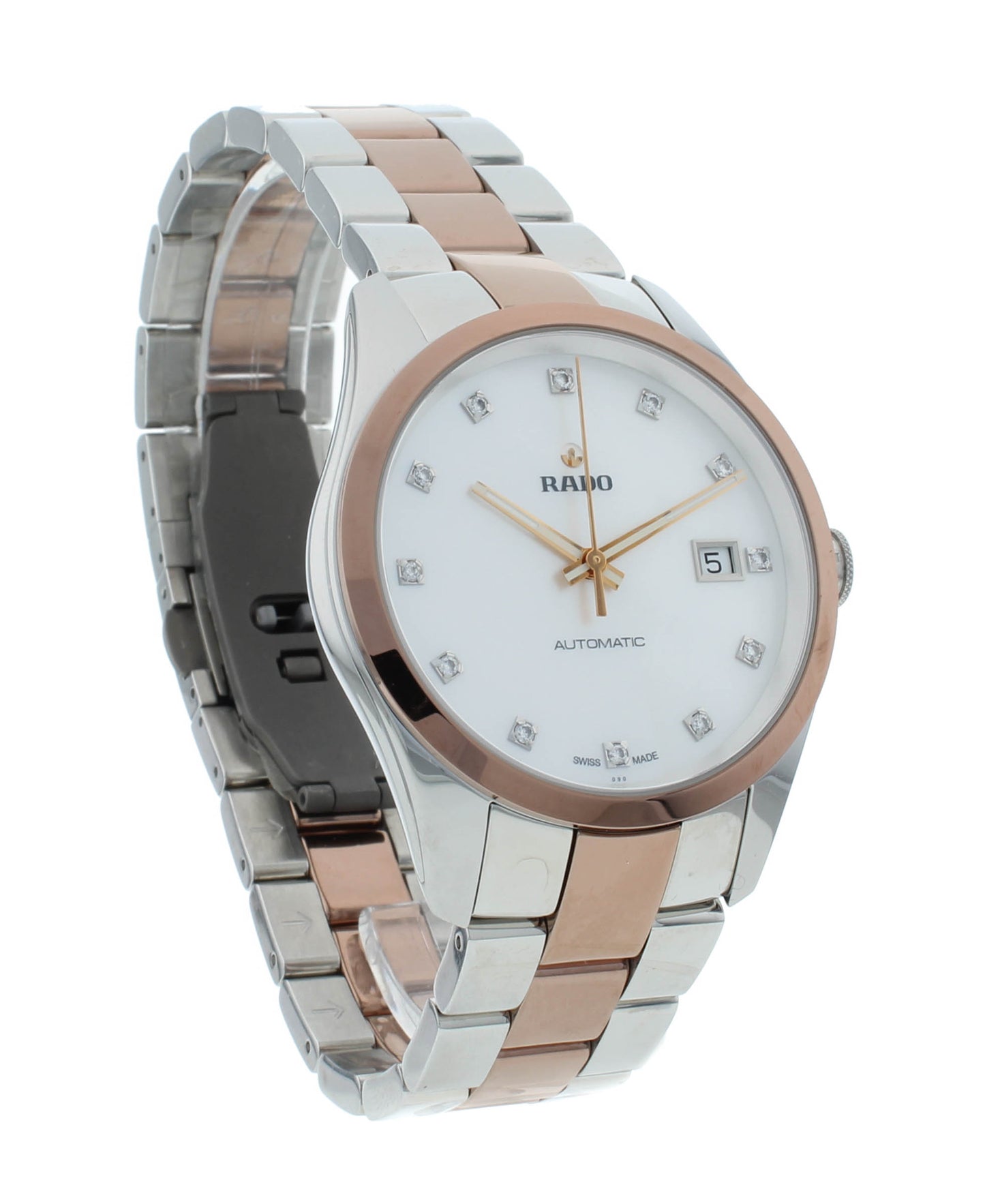 Rado HyperChrome Automatic 38.7mm White MOP Diamond Dial Men's Watch R32980902