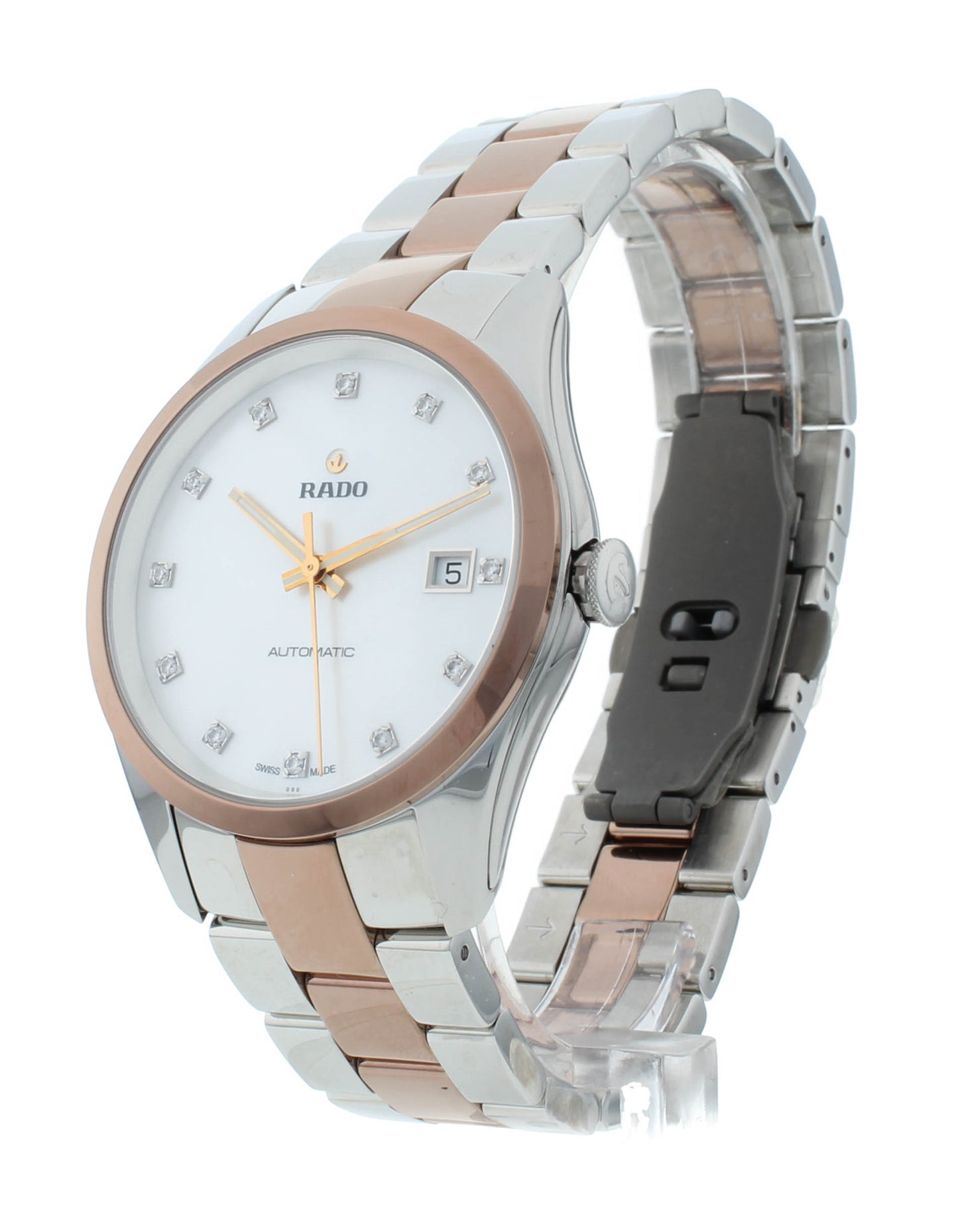 Rado HyperChrome Automatic 38.7mm White MOP Diamond Dial Men's Watch R32980902