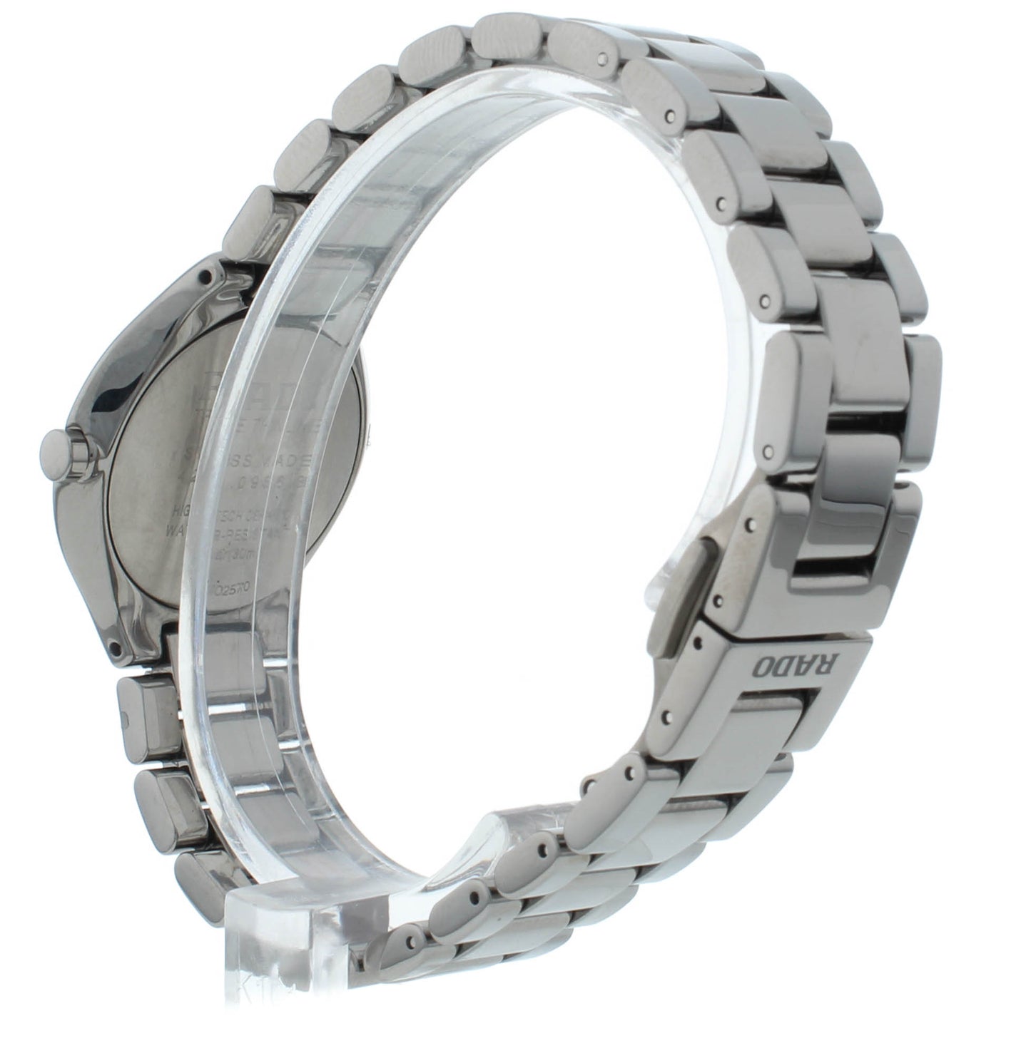 Rado True Thinline 30mm Quartz Black Dial Ceramic Ladies Watch R27956152