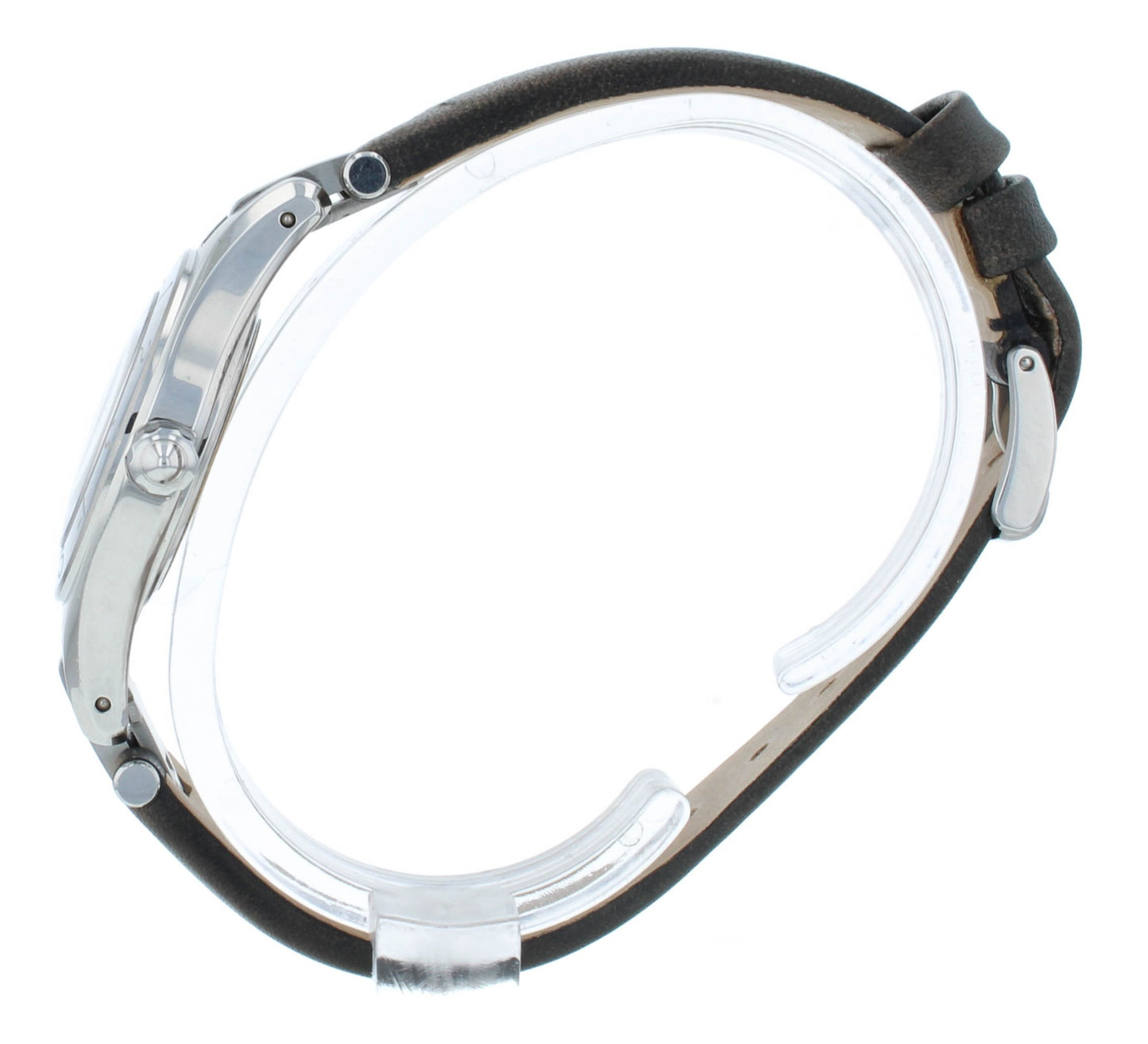 Pre-Owned Baume & Mercier Silver Dial Steel 27mm Quartz Ladies Watch MOA10009