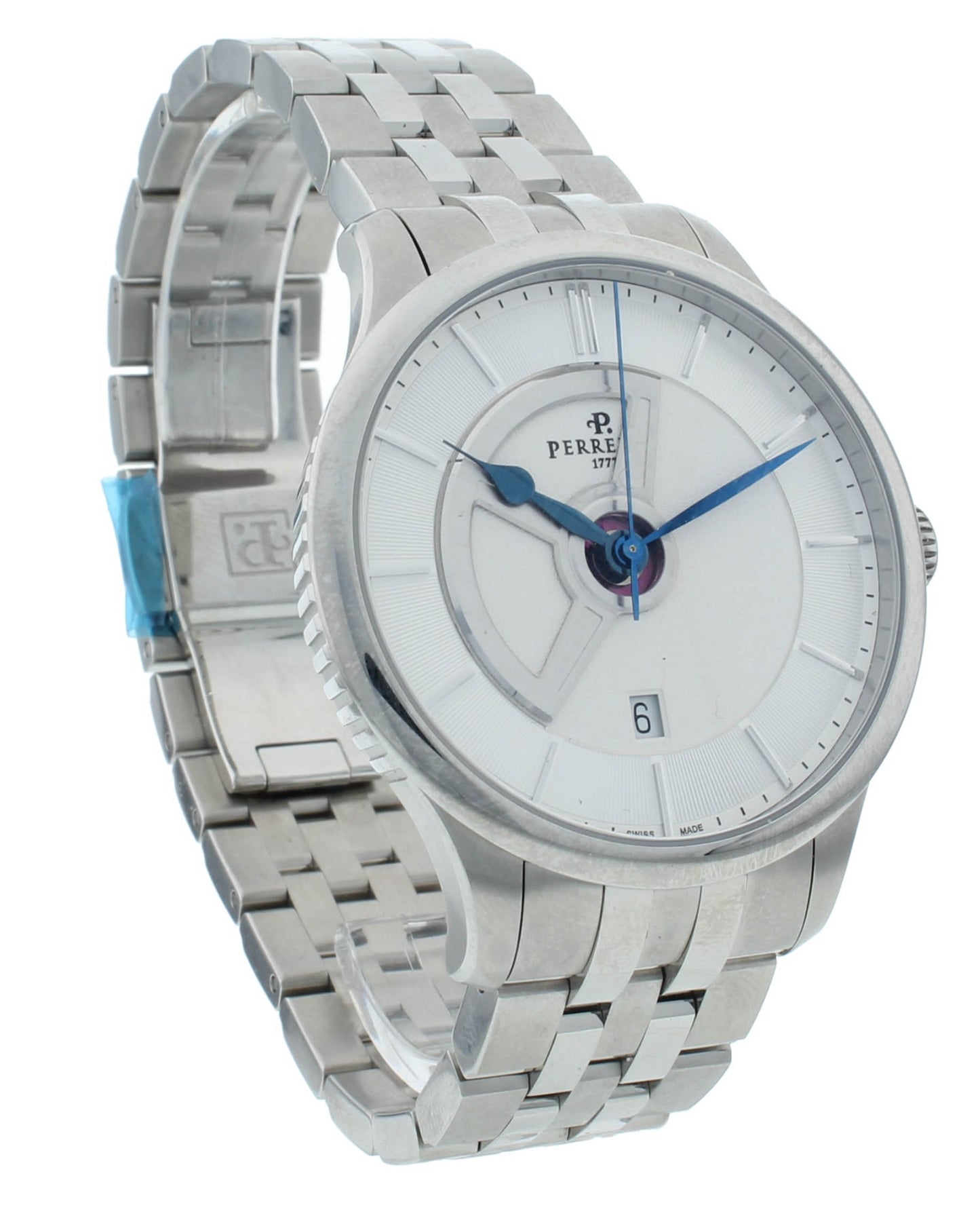 Perrelet Classique Double Rotor Silver Dial 42.5mm Automatic Men’s Watch A1090/4
