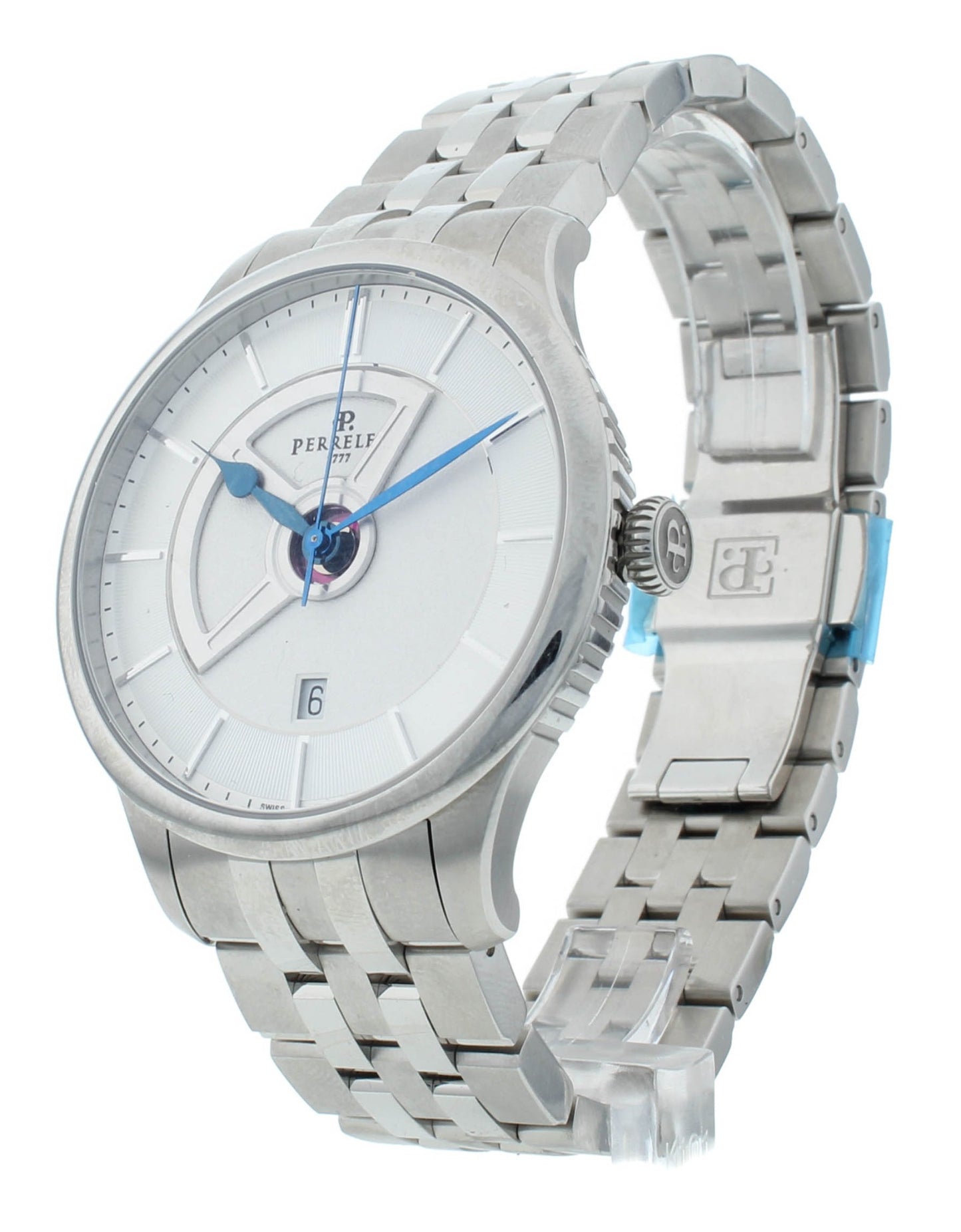 Perrelet Classique Double Rotor Silver Dial 42.5mm Automatic Men’s Watch A1090/4