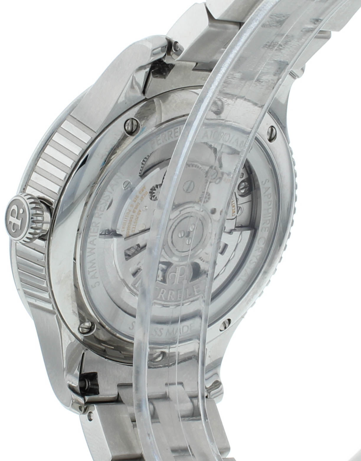 Perrelet Classique Double Rotor Silver Dial 42.5mm Automatic Men’s Watch A1090/4