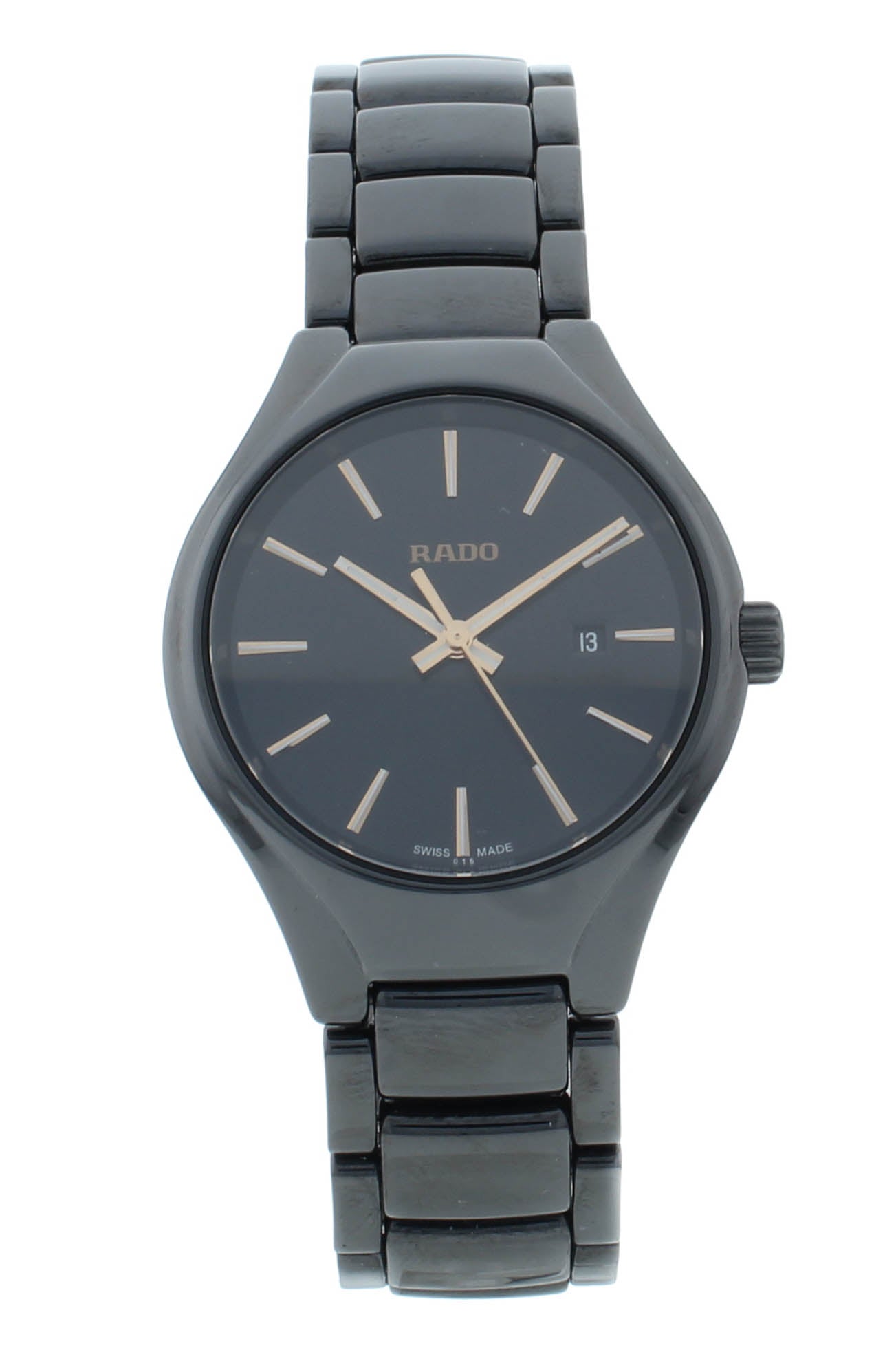 Rado True 30mm Ceramic Black Dial Quartz Ladies Watch R27059162