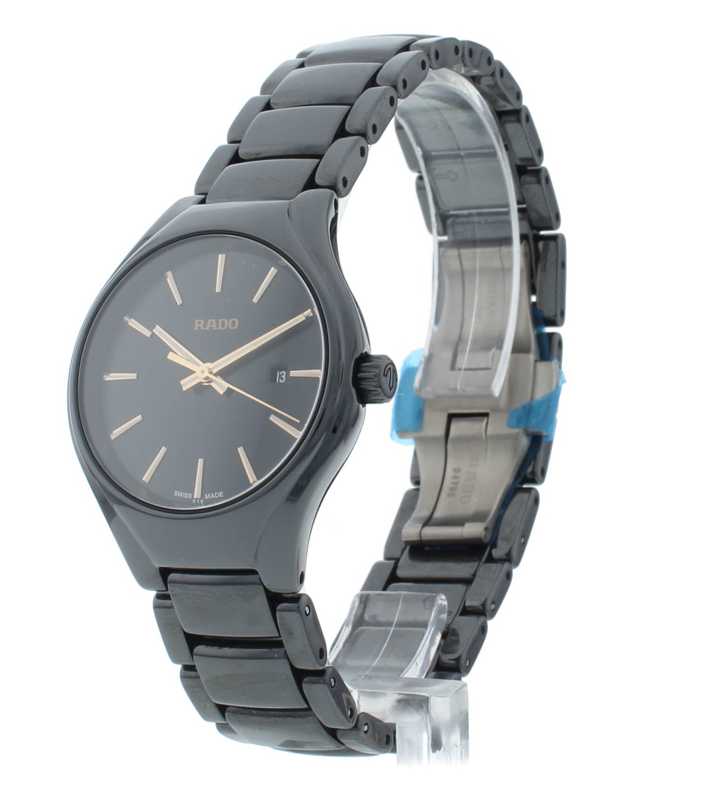 Rado True 30mm Ceramic Black Dial Quartz Ladies Watch R27059162