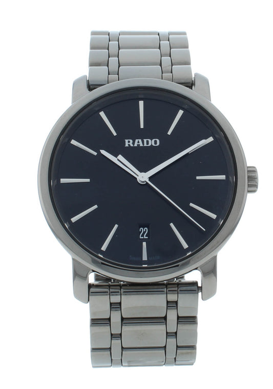 Rado DiaMaster Quartz 42mm Ceramic Black Dial Men's Watch R14072177