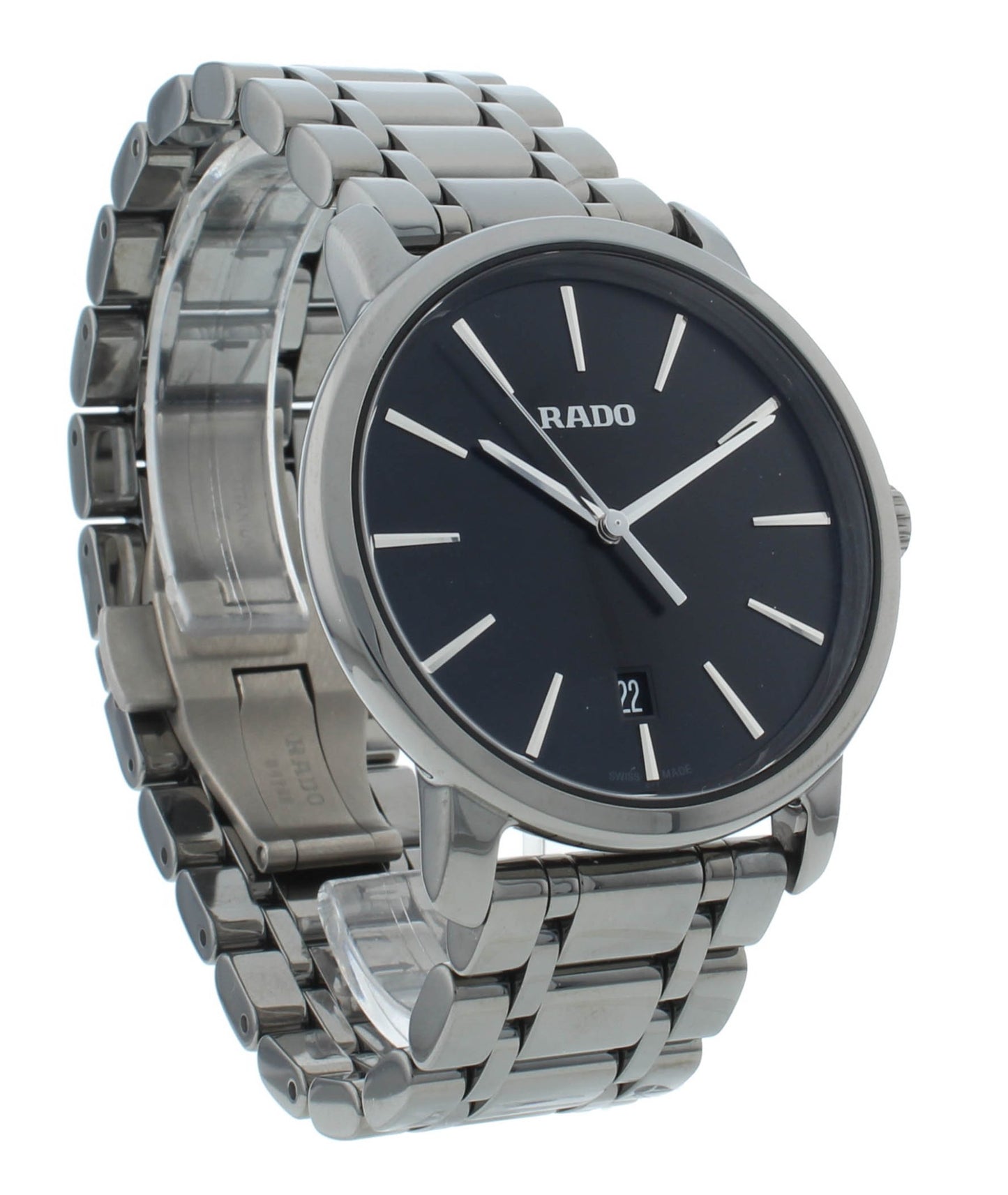 Rado DiaMaster Quartz 42mm Ceramic Black Dial Men's Watch R14072177
