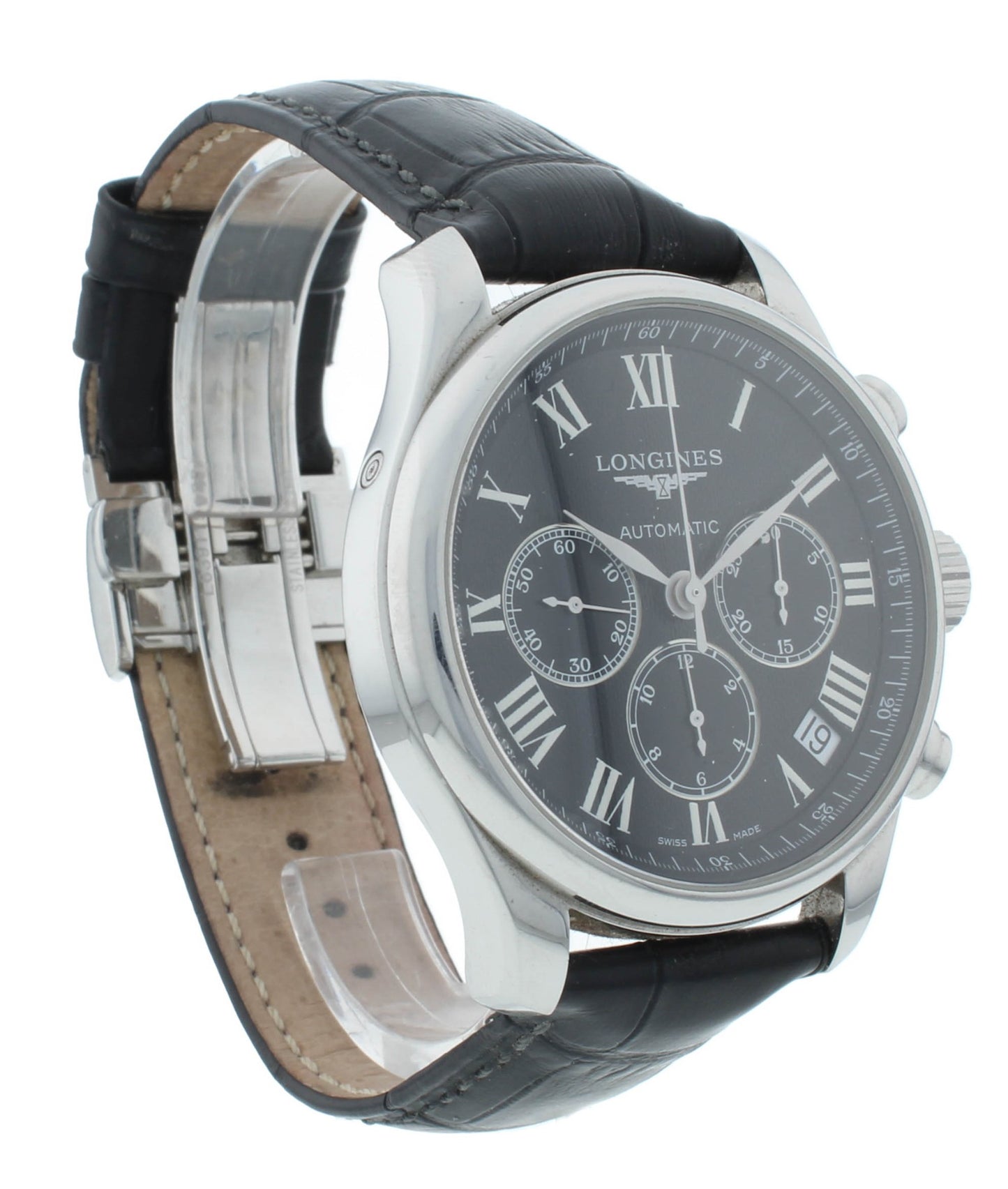 Longines Master Collection Chrono 44mm Auto Black Dial Men's Watch L2.693.4.51.7