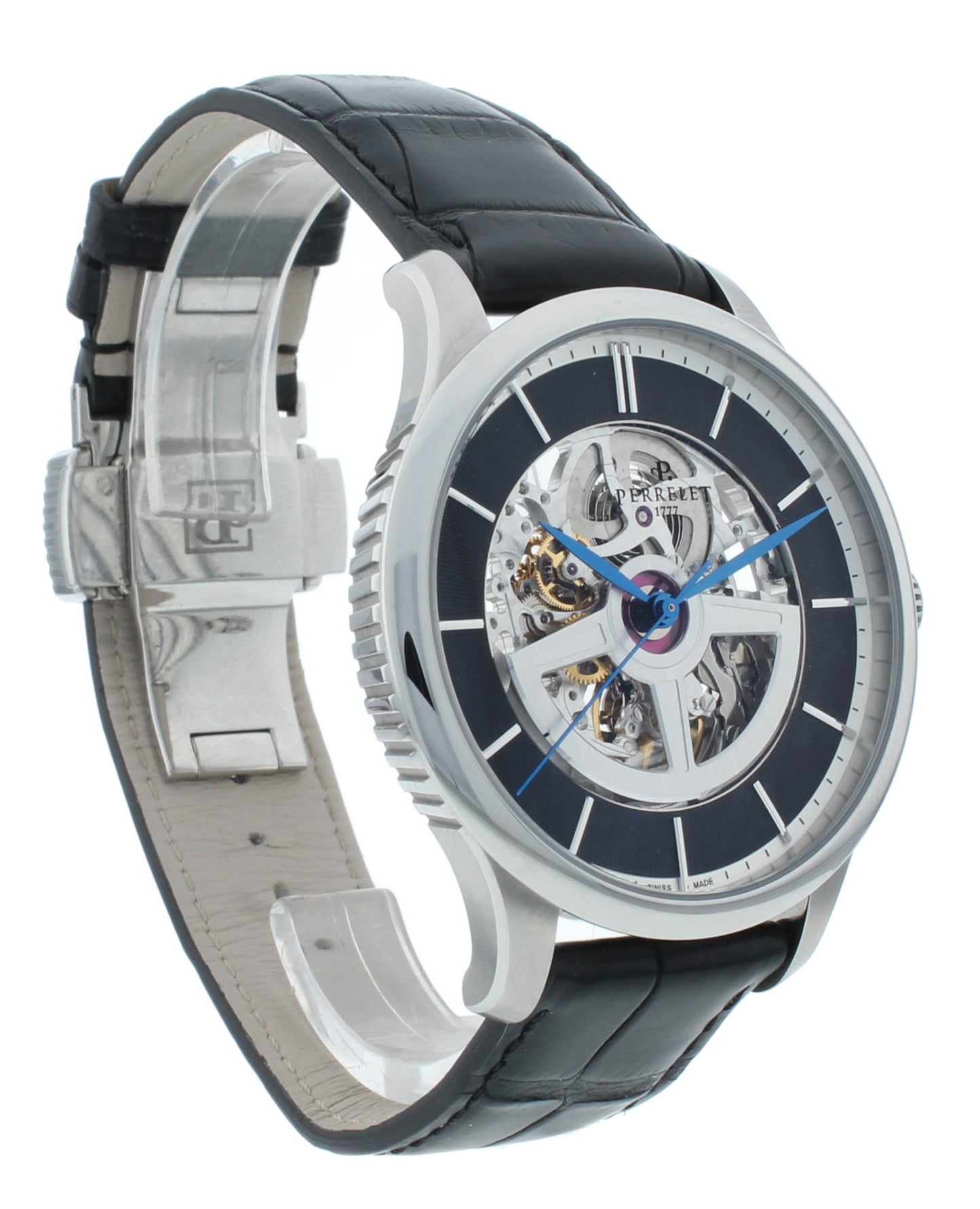 Pre-Owned Perrelet Double Rotor Skeleton 42.5mm Automatic Men’s Watch A1091/2