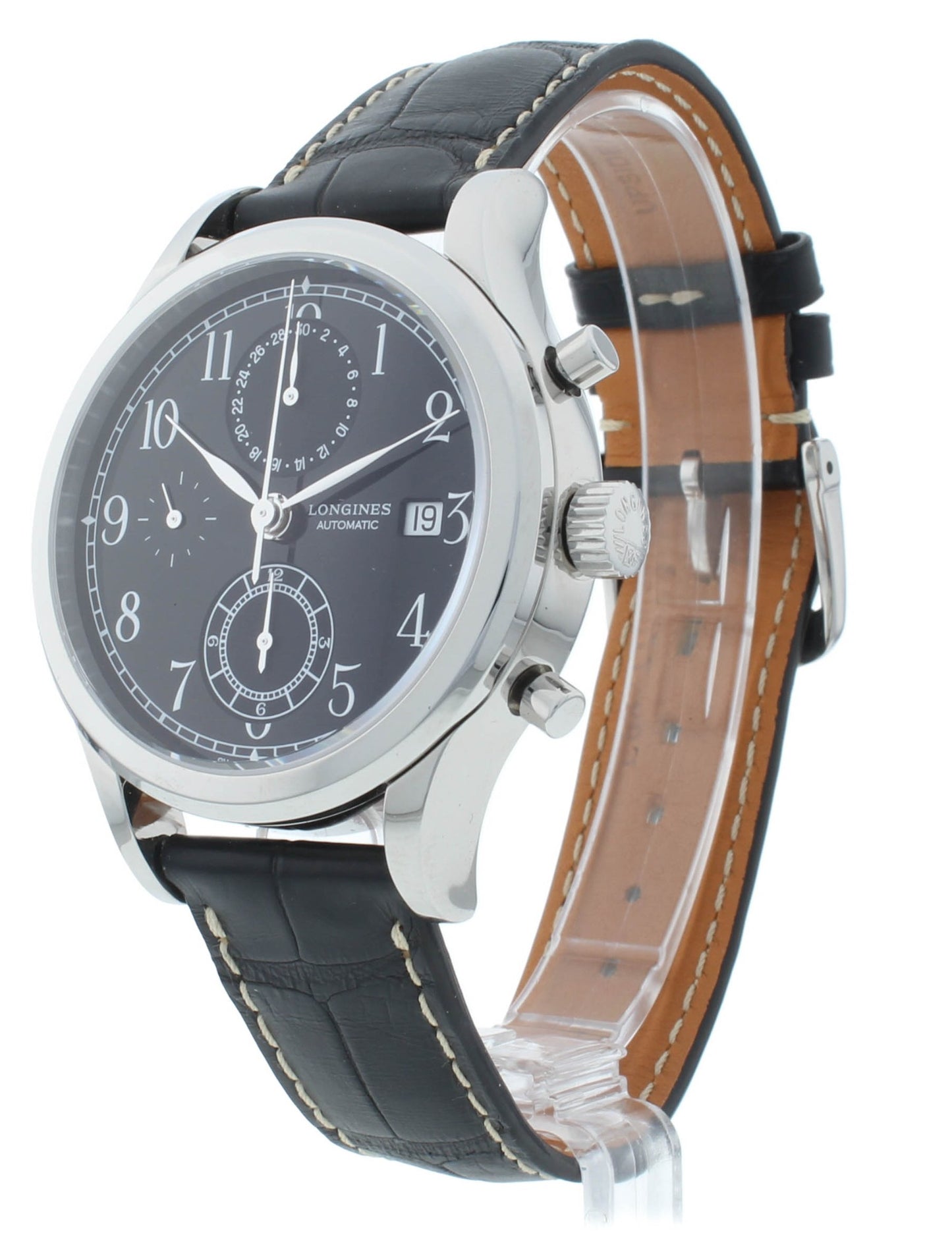 Longines Heritage Classic Chronograph 41mm Black Dial Men's Watch L2.815.4.53.0