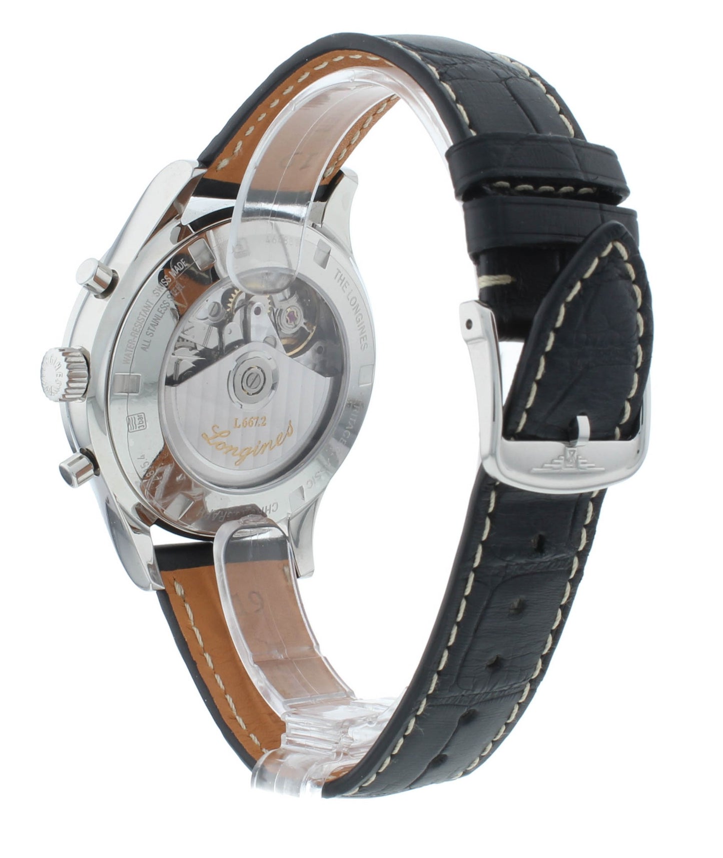 Longines Heritage Classic Chronograph 41mm Black Dial Men's Watch L2.815.4.53.0