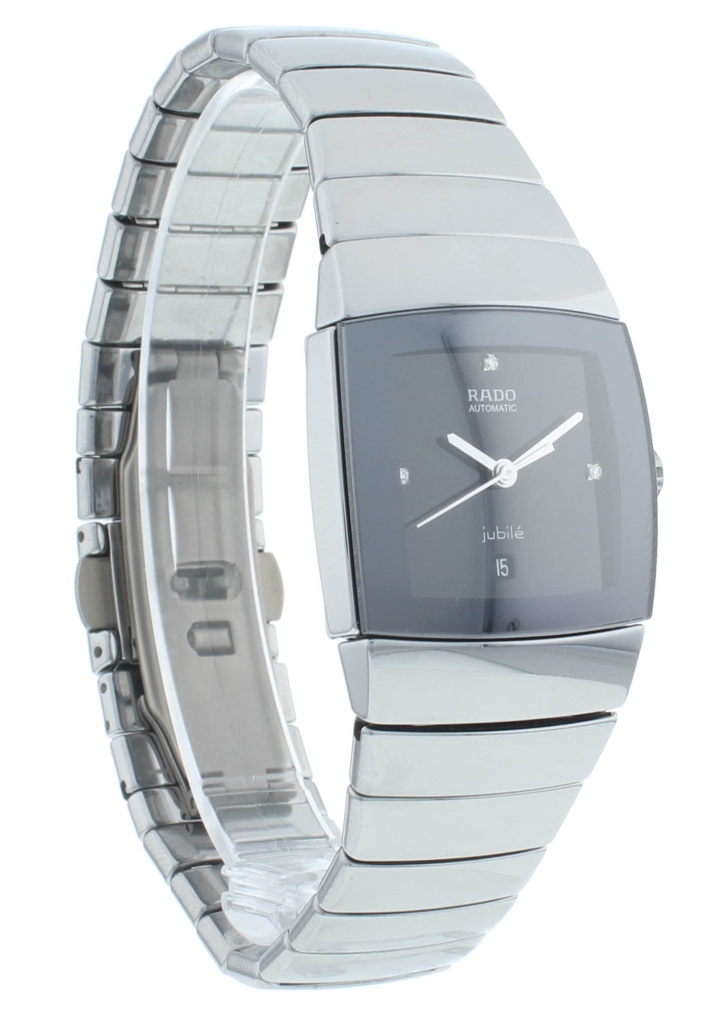 Rado Sintra Jubile Auto 27mm Ceramos Black Diamond Dial Ladies Watch R13877712