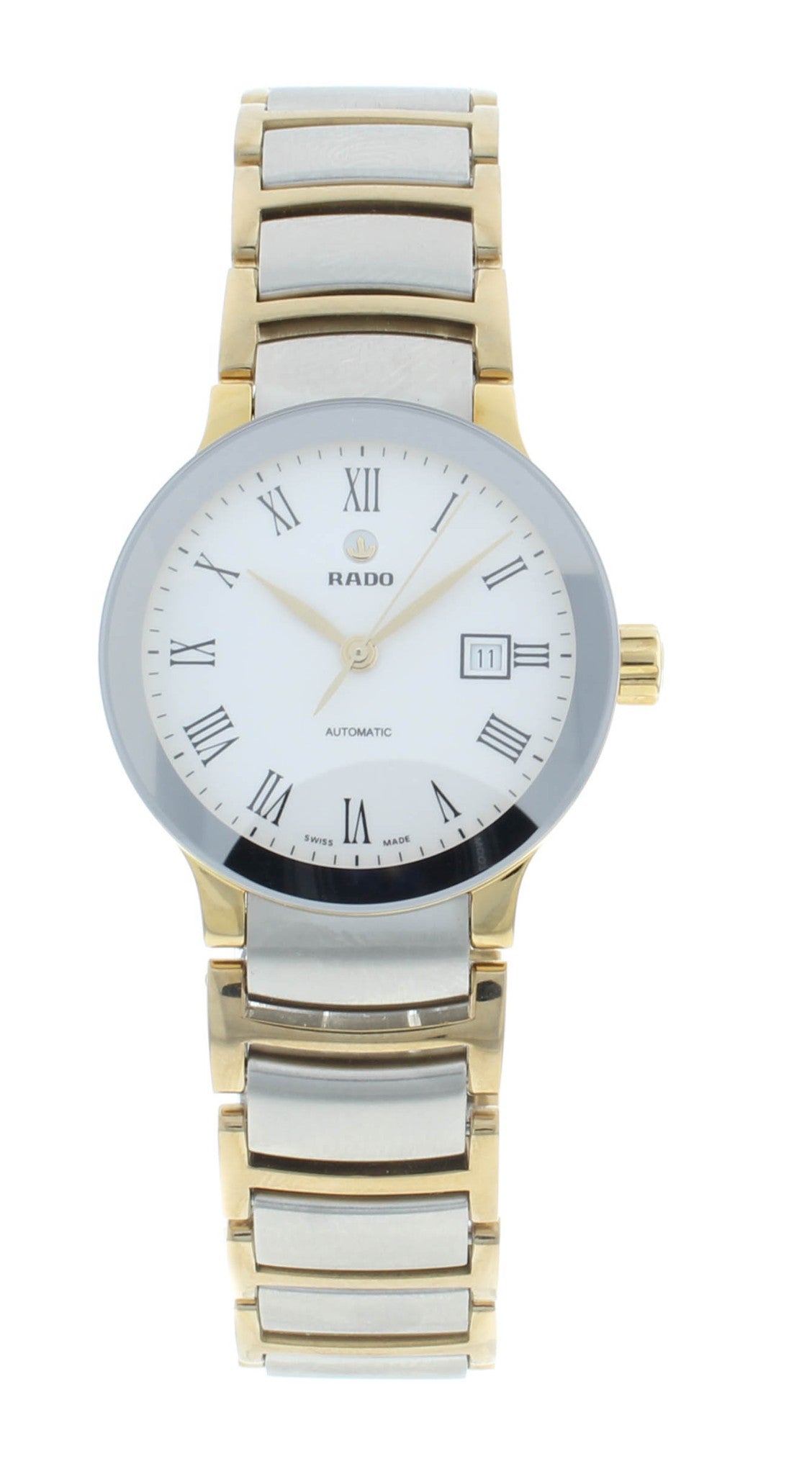 Rado Centrix 28mm Automatic White Dial Two-Tone Steel Ladies Watch R30530013