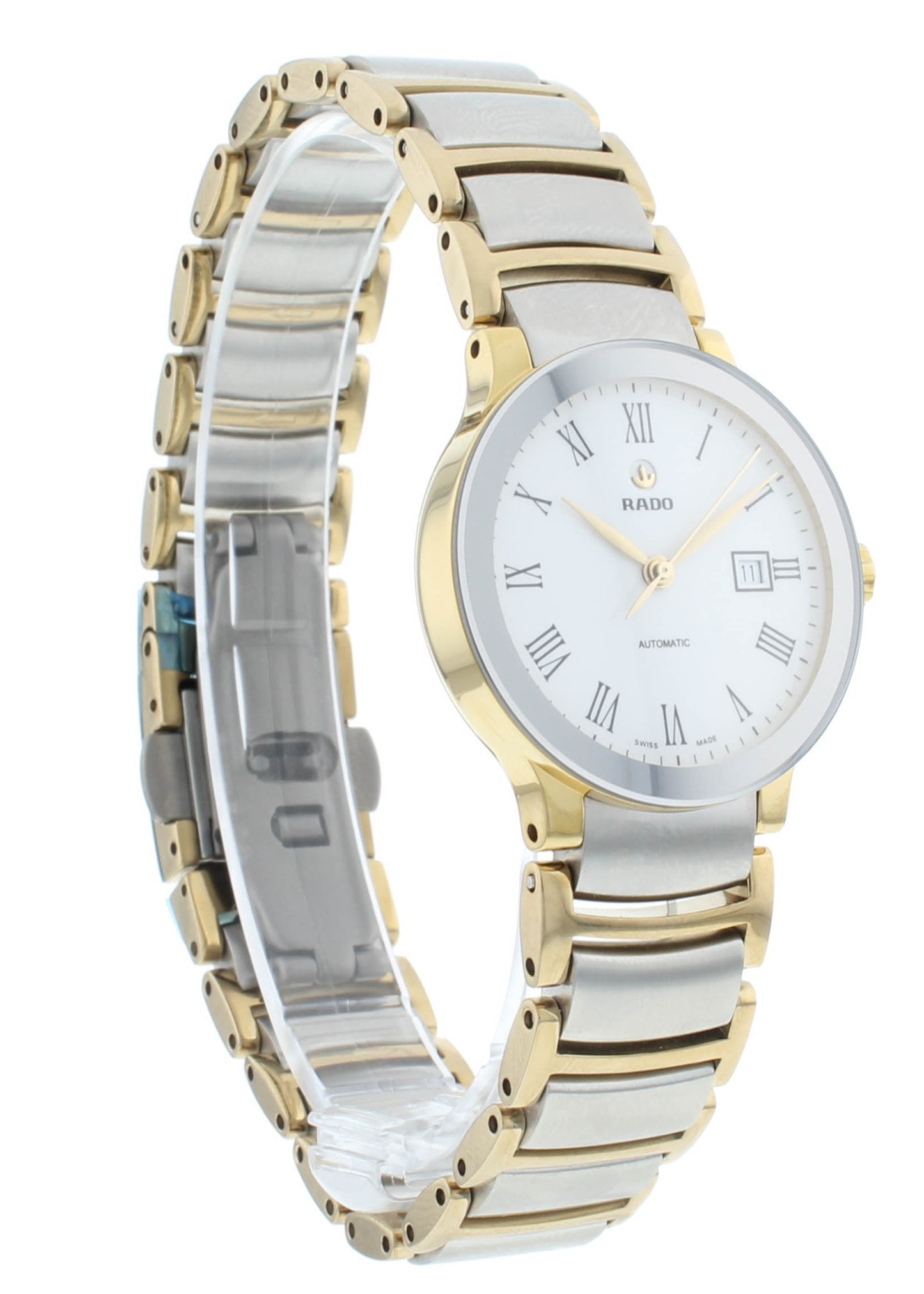 Rado Centrix 28mm Automatic White Dial Two-Tone Steel Ladies Watch R30530013
