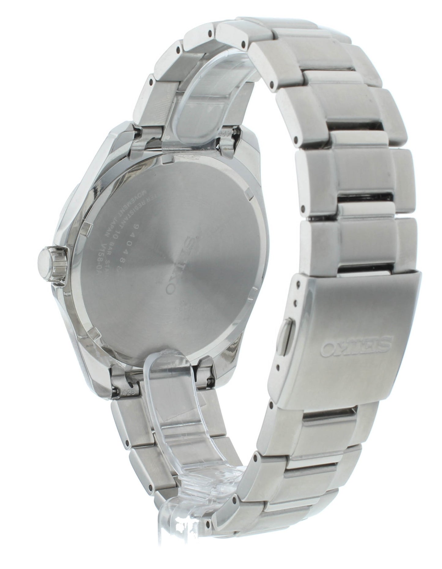 Seiko Essentials Solar Powered 43mm Black Dial Men's Watch SNE393P1